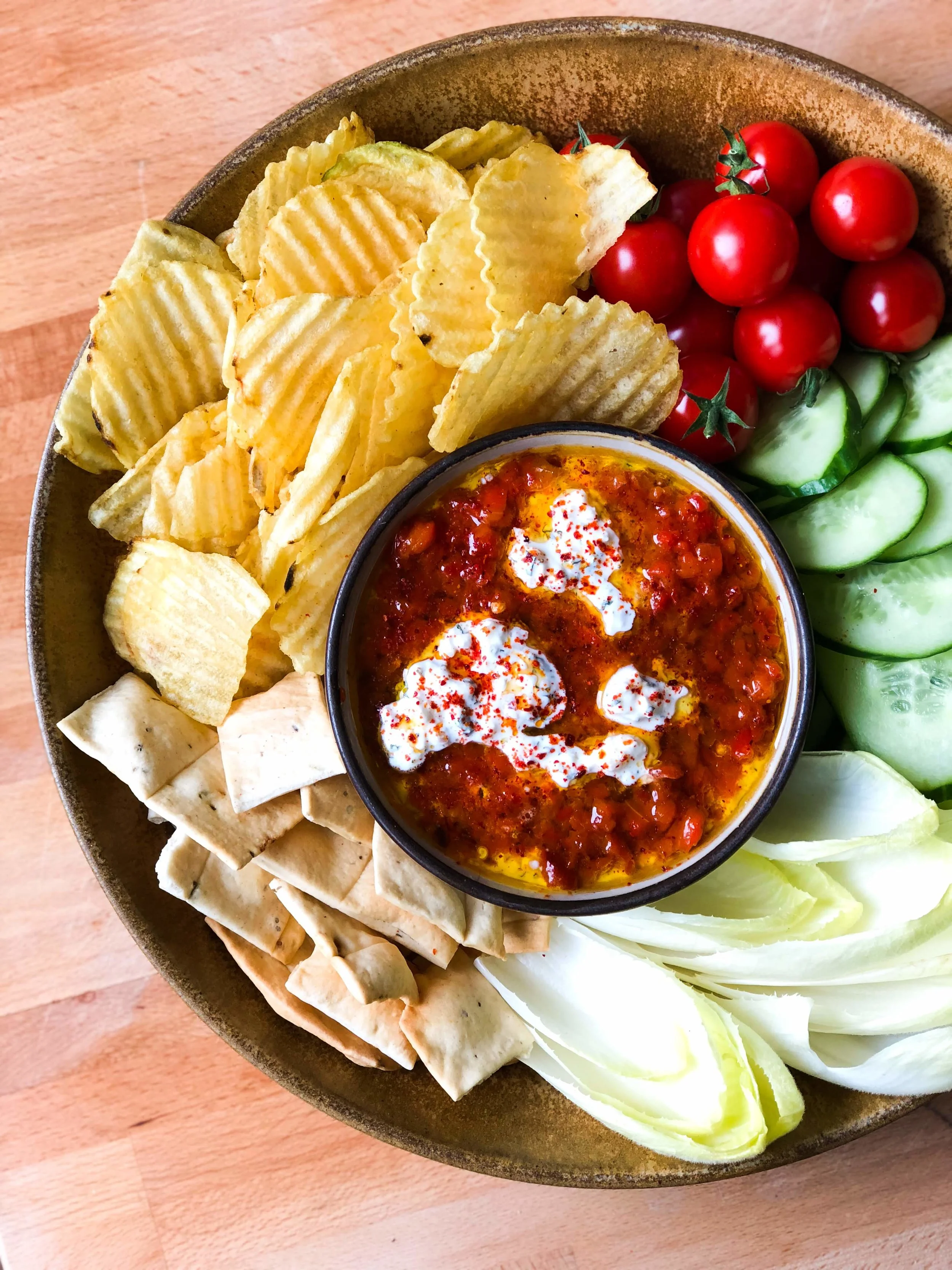 Marinated Roasted Red Pepper Dip