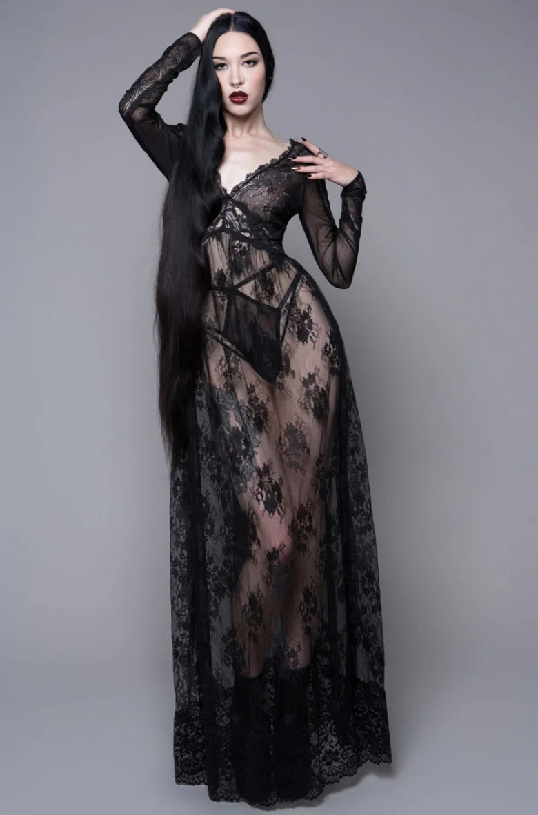 Dear Departed Lace Maxi Dress  Sin Is Pretty