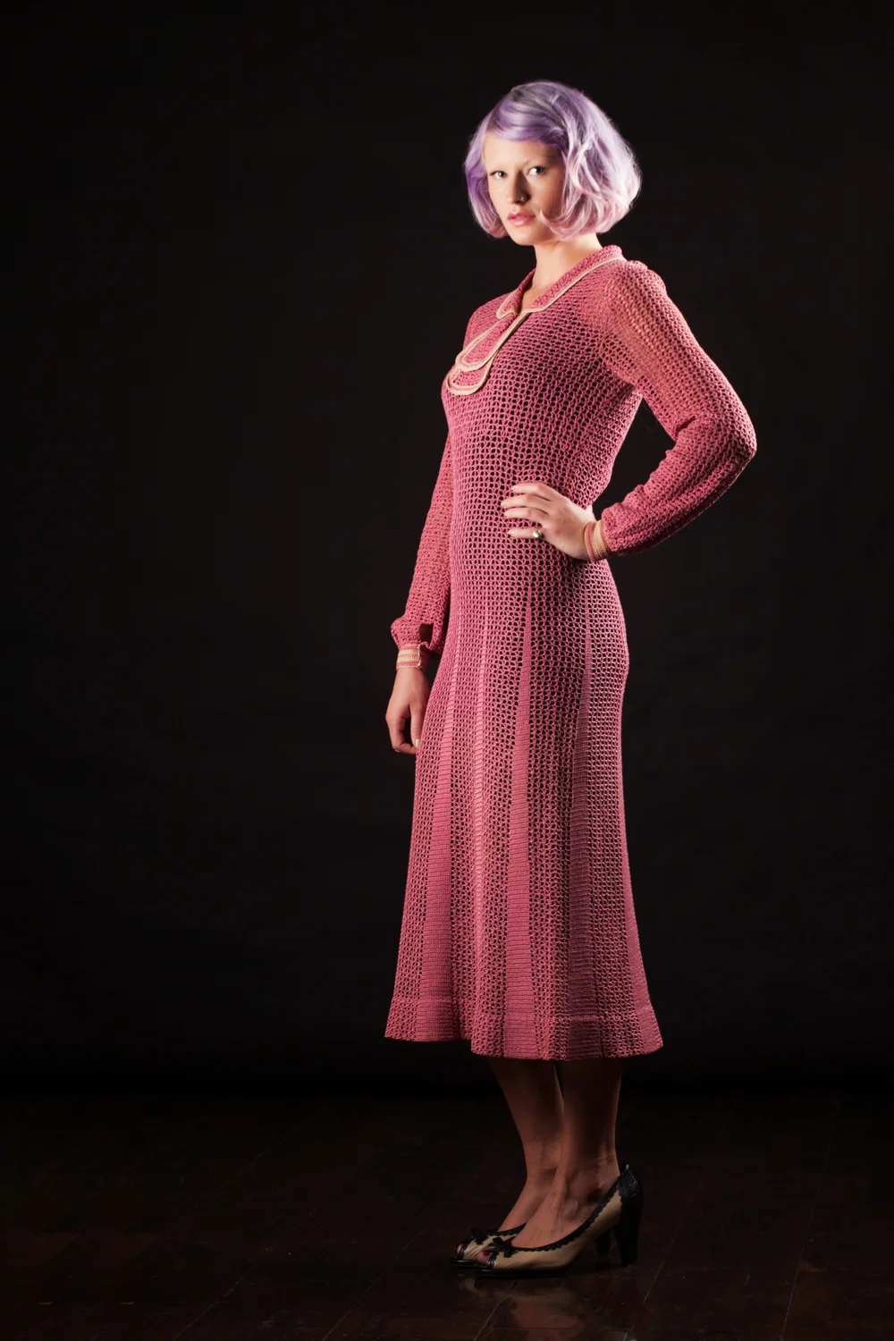 1930s Rose Crochet Dress — Sin Is Pretty