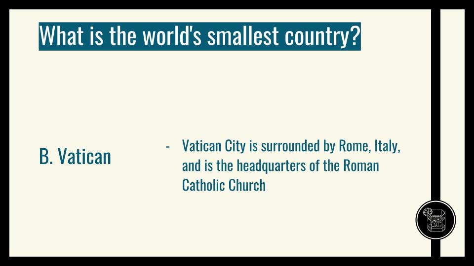 What is the world's smallest country?