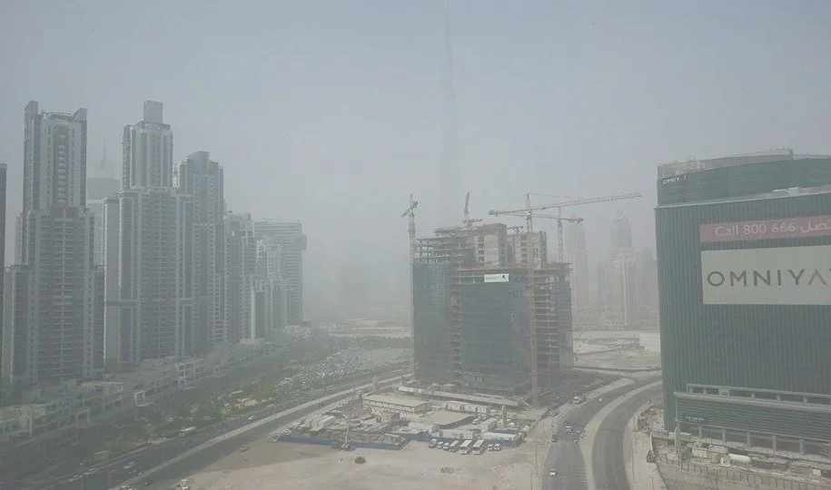 The view of Business Bay from Sanjay Chimnani’s office , Photograph by Derek Schlennstedt