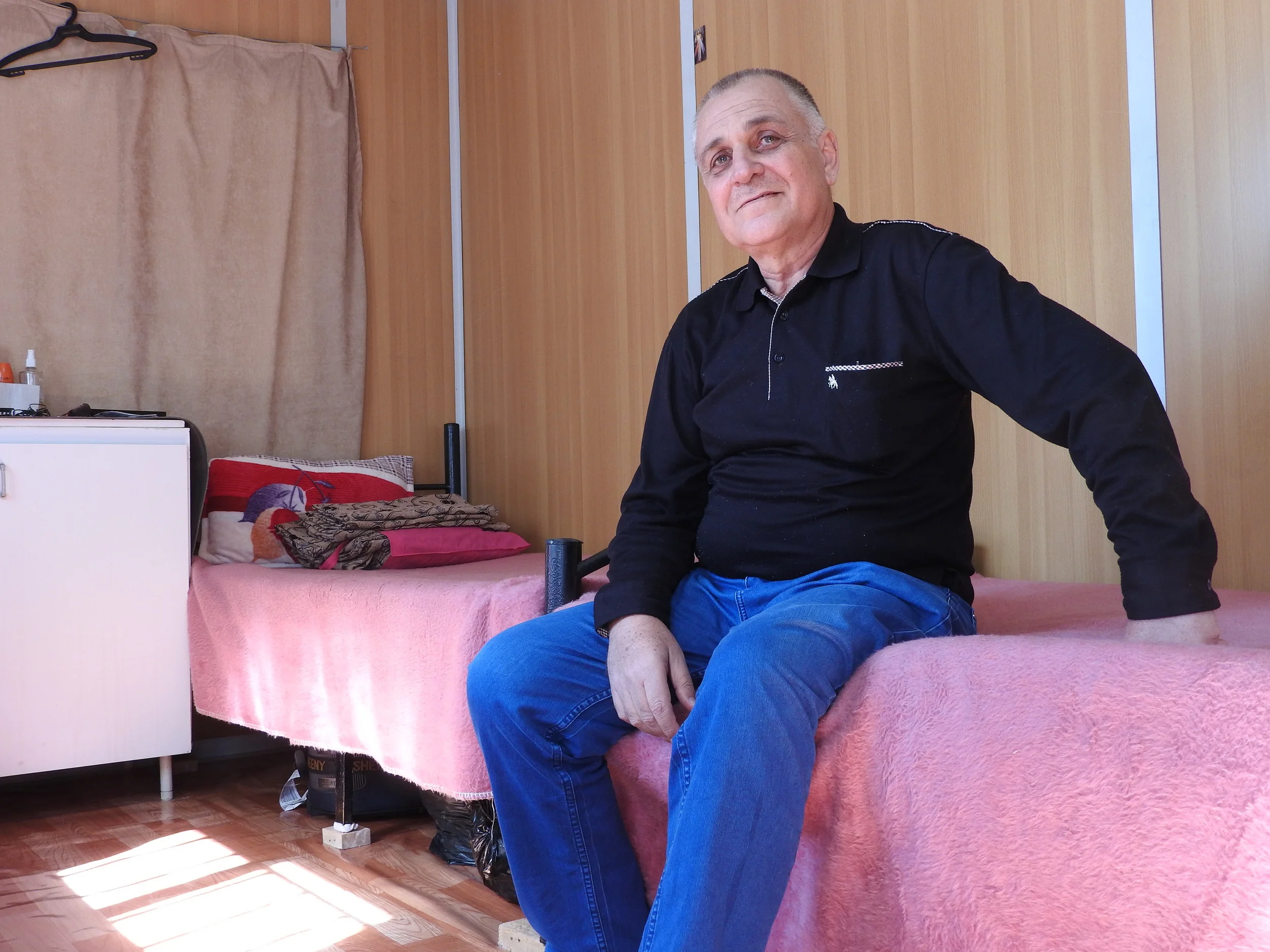 Iraqi refugee Salah Beshara. Photograpgh by Andrew Dodd