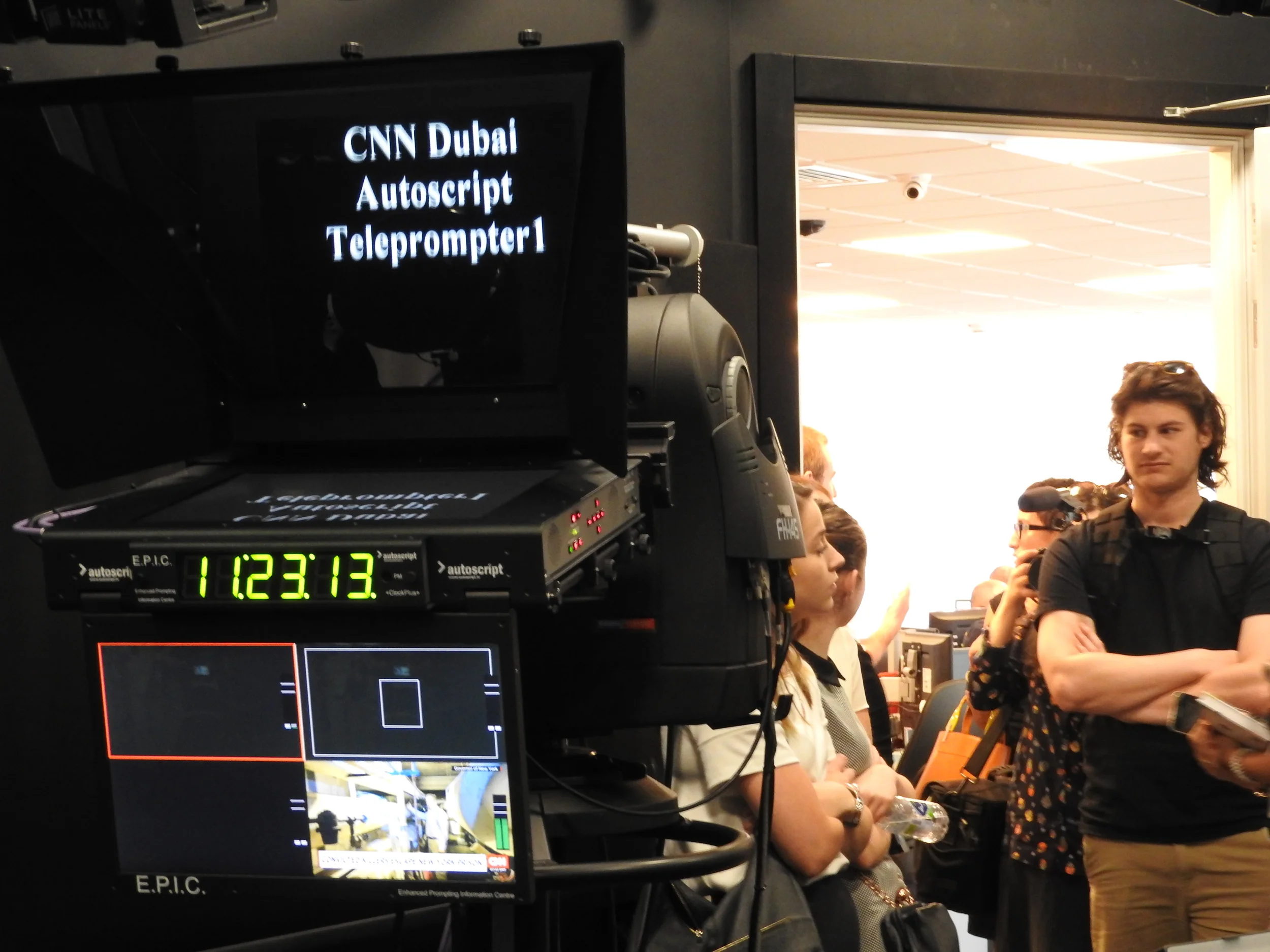 Visit to CNN Arabia in Dubai. Photograph by Andrew Dodd