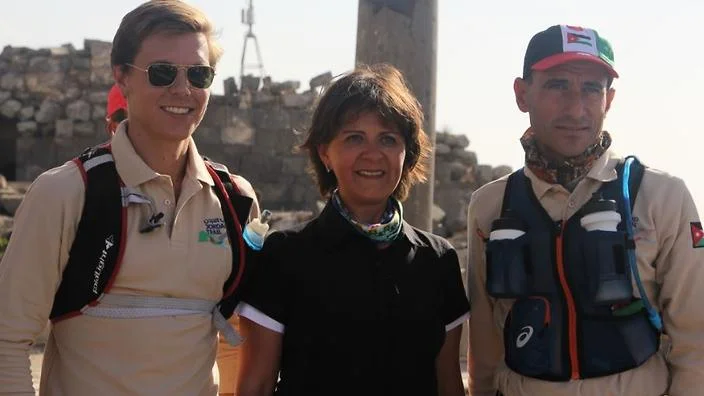 British runner Alfie Pearce-Higgins and Jordanian marathoner Mohammed Al Sweity are the first runners to cross Jordan's new 650 km hiking trail, covering a staggering 650 km in 15 days.