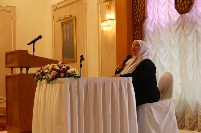 Khawla Basheer Abdeen has been preaching Islam for 42 years. (Photo by Charlotte Grieve)