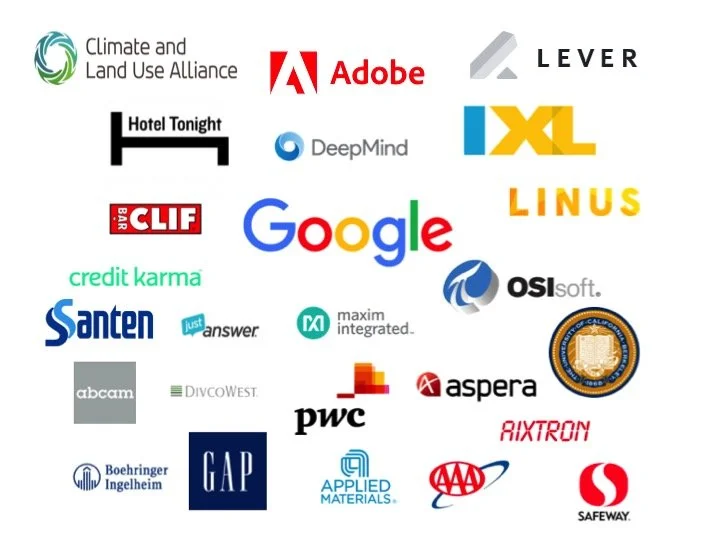 High Tech clients in San Francisco Bay area Silicon Valley such as 