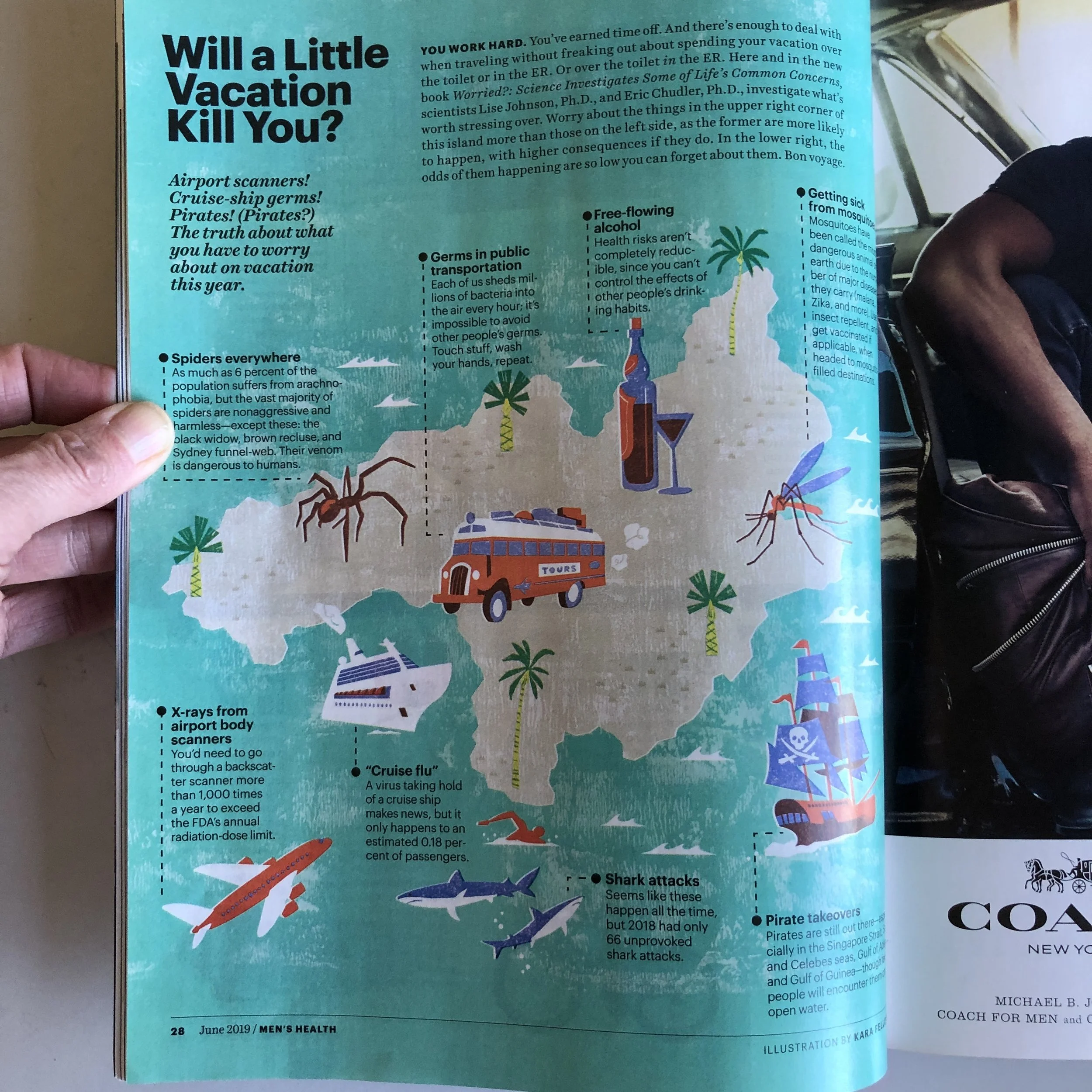 Map Illustration in print