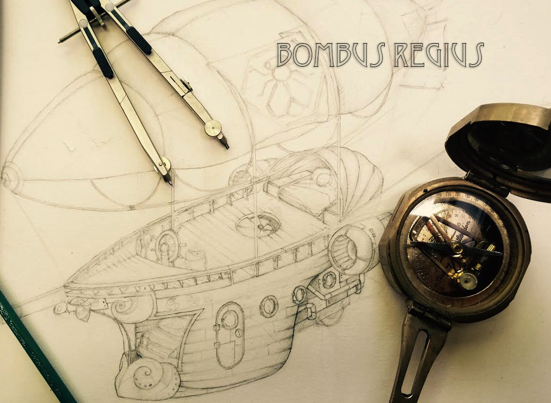 Steampunk Airship Art Car Bombus Regius