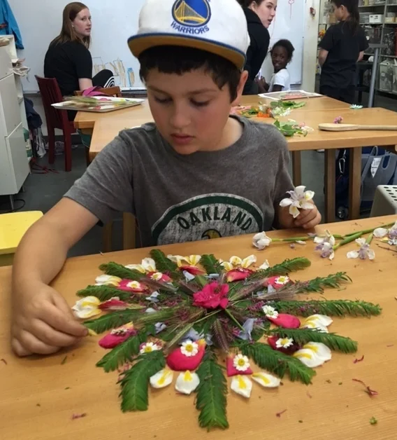 Why not dabble in medallions and patterns with natural materials?