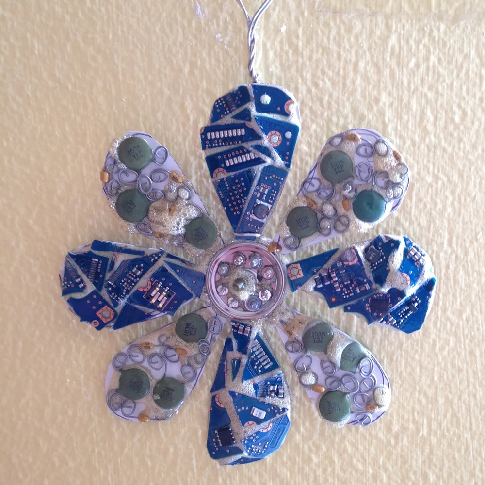 CAMP DAY Upcycled Electronics Mosaics — Sticky Art Lab