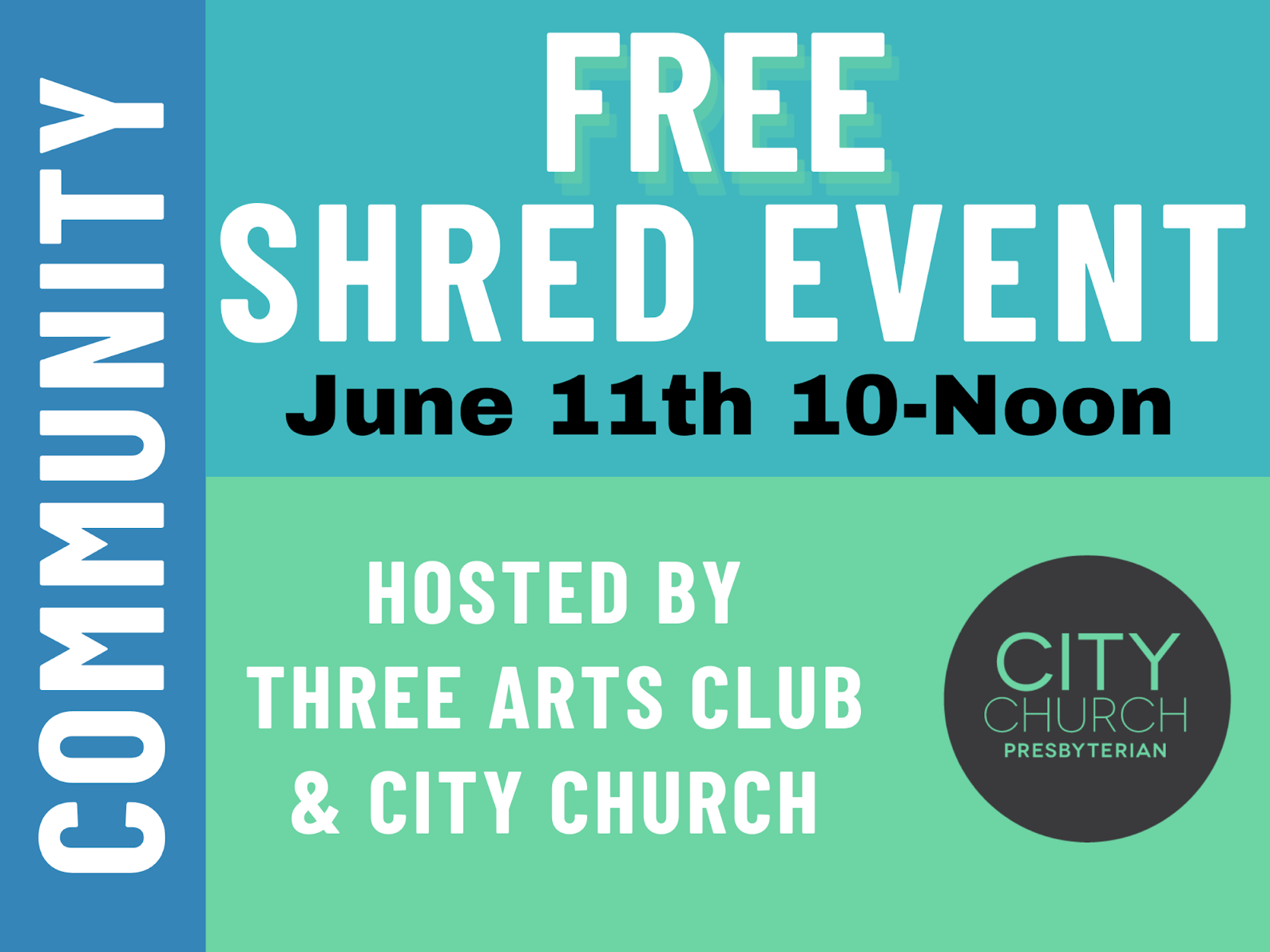 FREE COMMUNITY SHRED EVENT