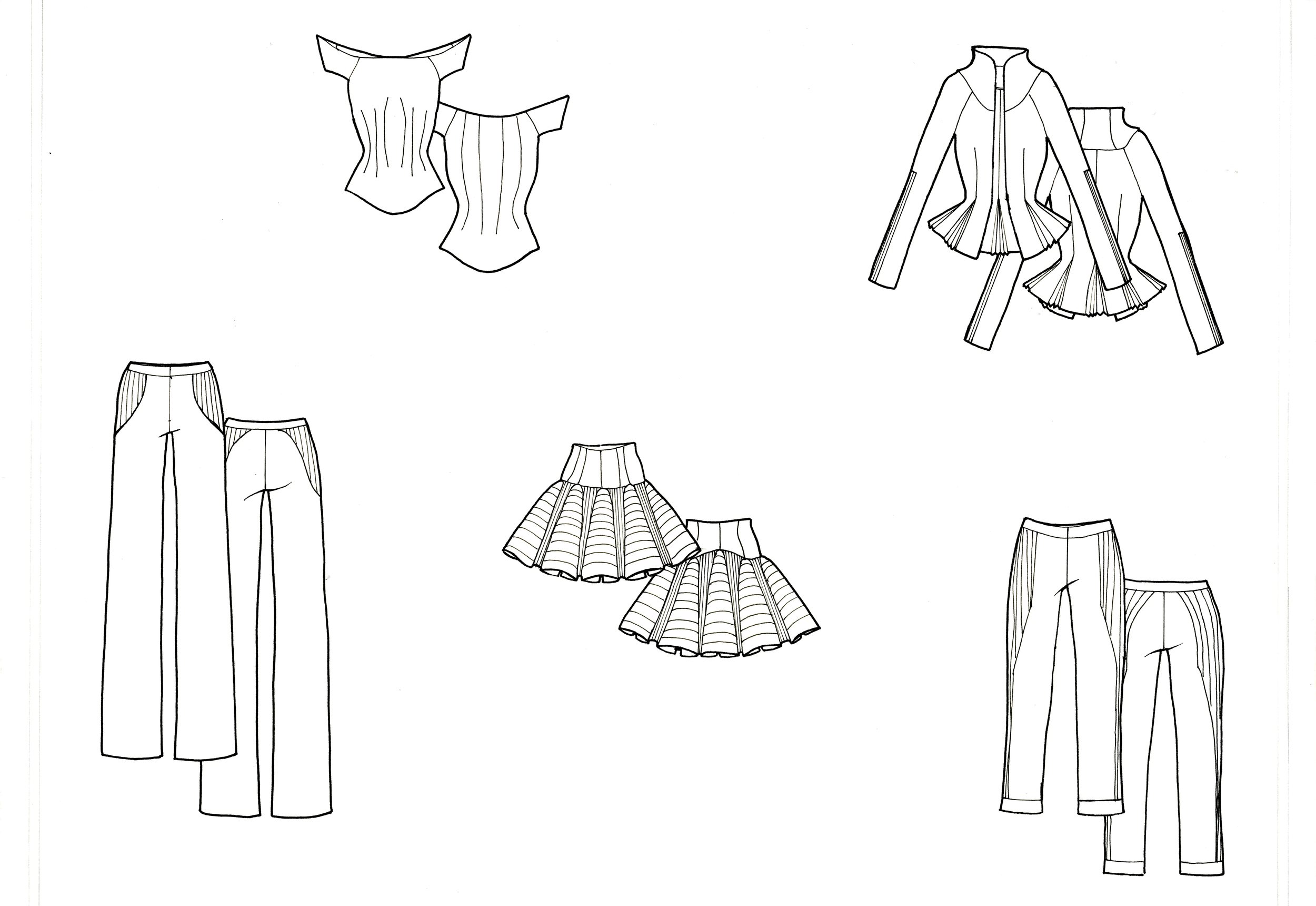 Technical drawings / fashion flat sketches! | Upwork