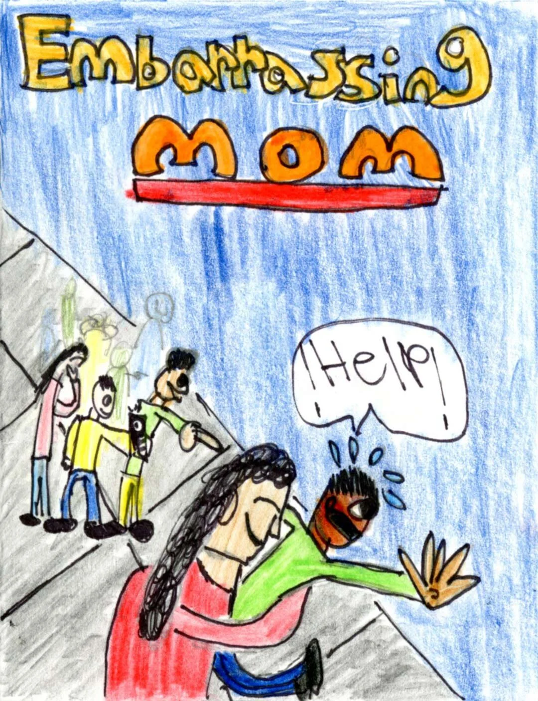 Embarrassing Mom Greeting Card