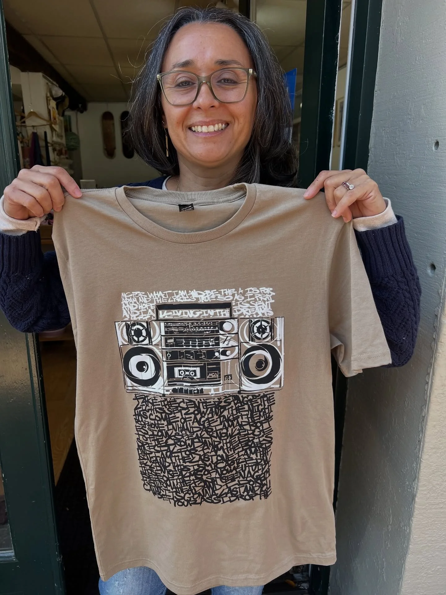 🎁 Save with our Holiday Ooen House Specials! Buy One and get the next at 25% OFF on our new PONSHOP tees.⭐️Receive a free &ldquo;Lyrics&rdquo; placemat when you spend over $50. This Saturday &amp; Sunday 11/15-11/16. #lovefxbg #fredericksburgva #sho