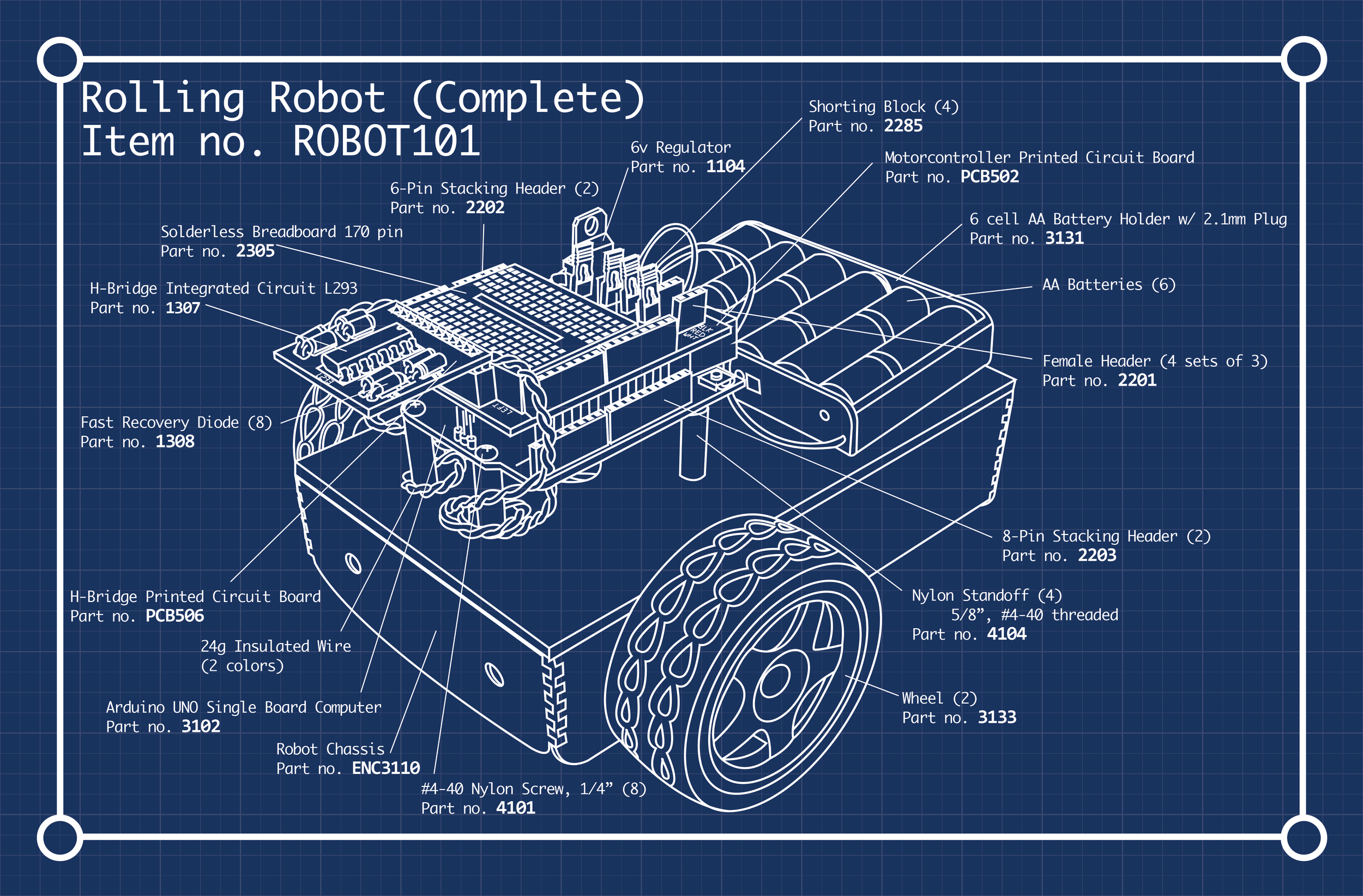 Rolling Robot Illustration