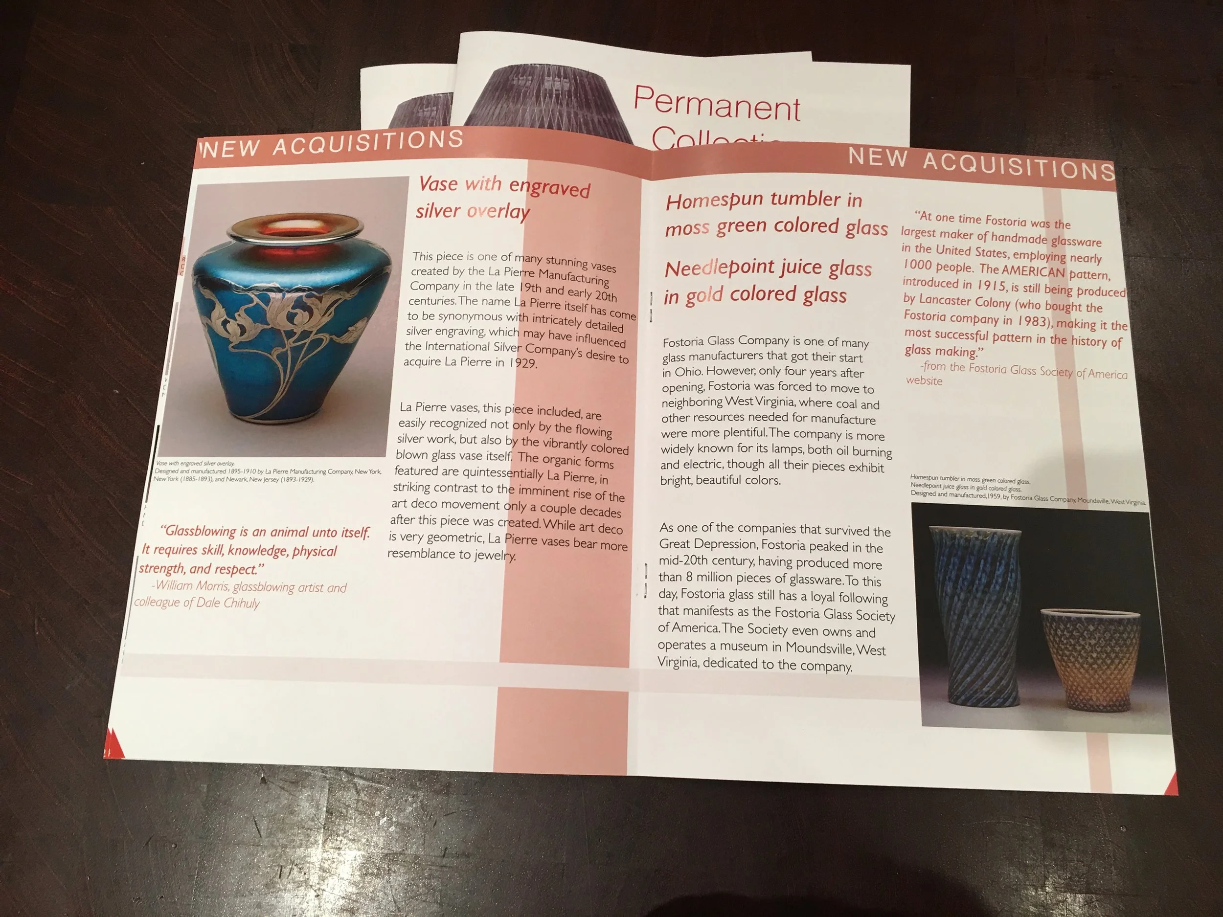 Museum of Glass Brochure || Second Spread
