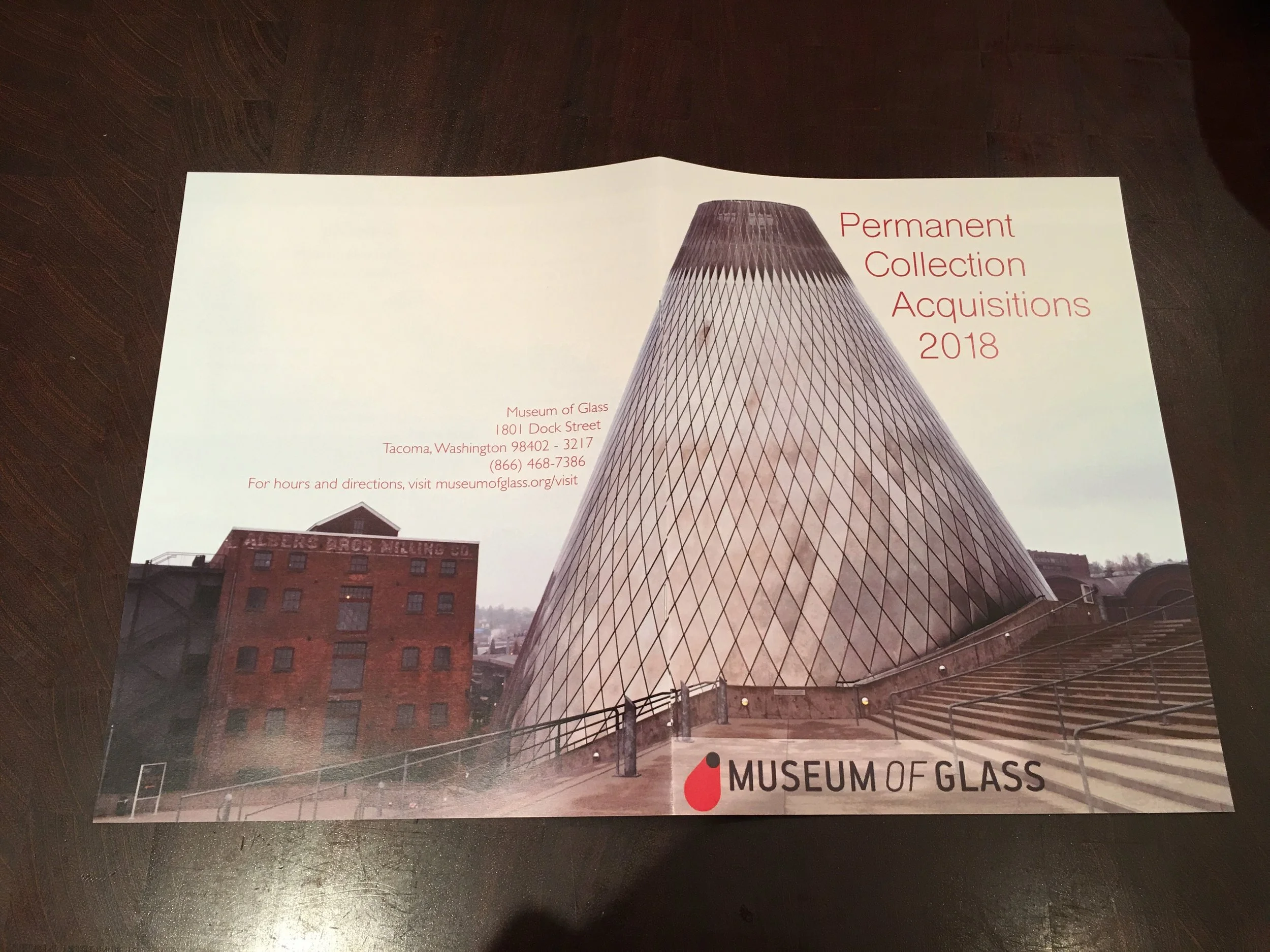 Museum of Glass Brochure || Full Cover Image