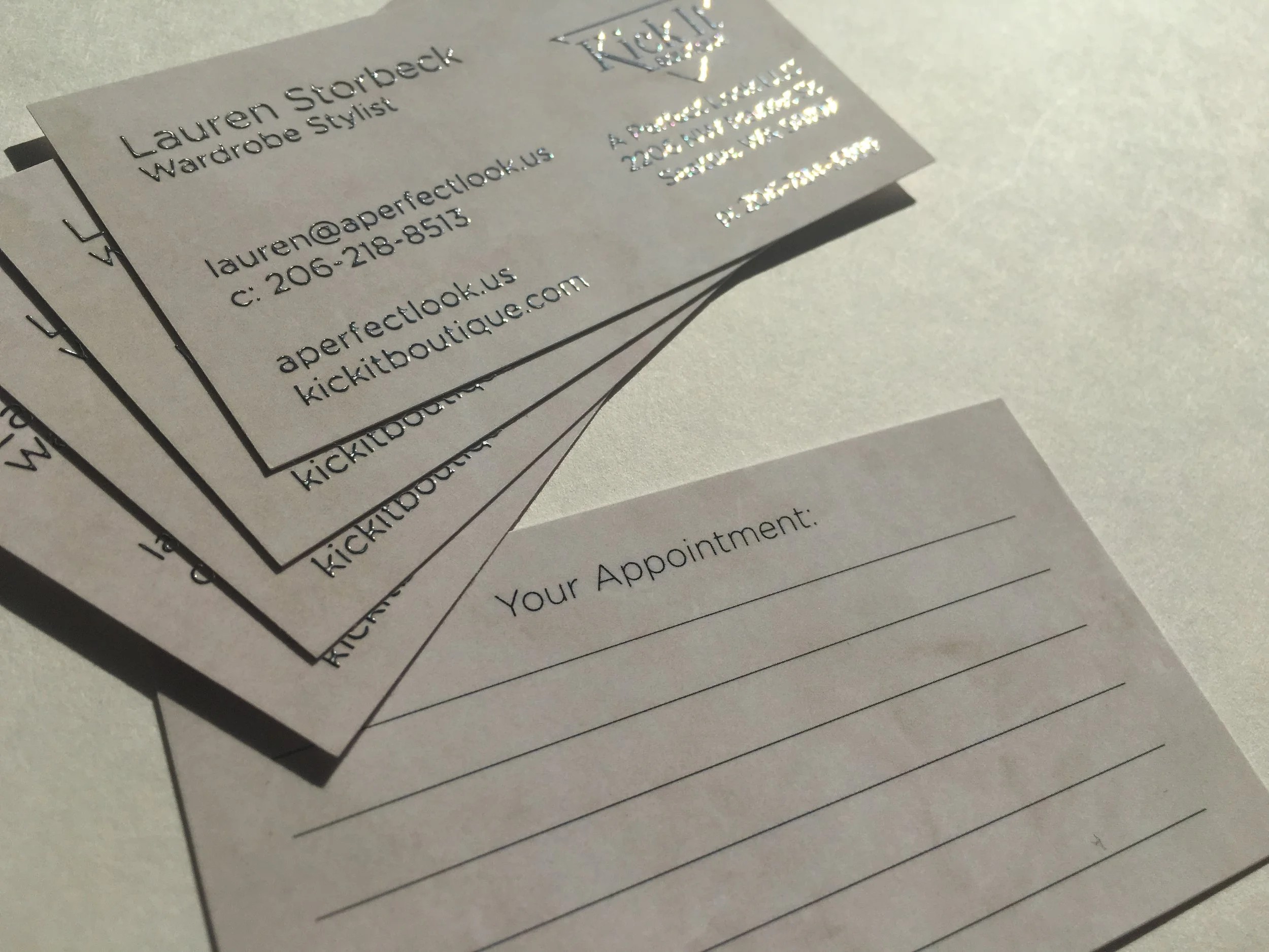 Kick It Boutique Business Cards