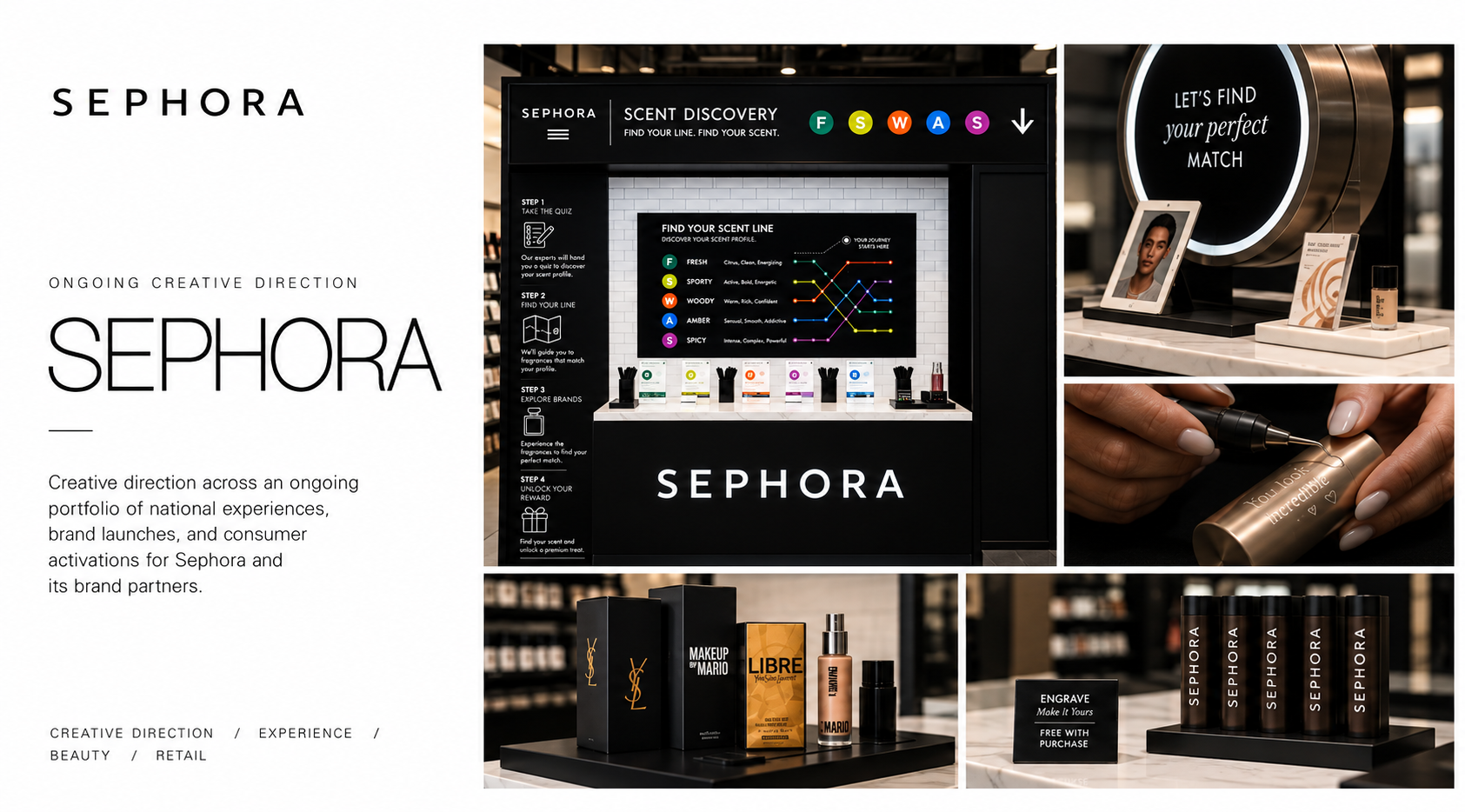 sephora activation creative direction - chandler lass