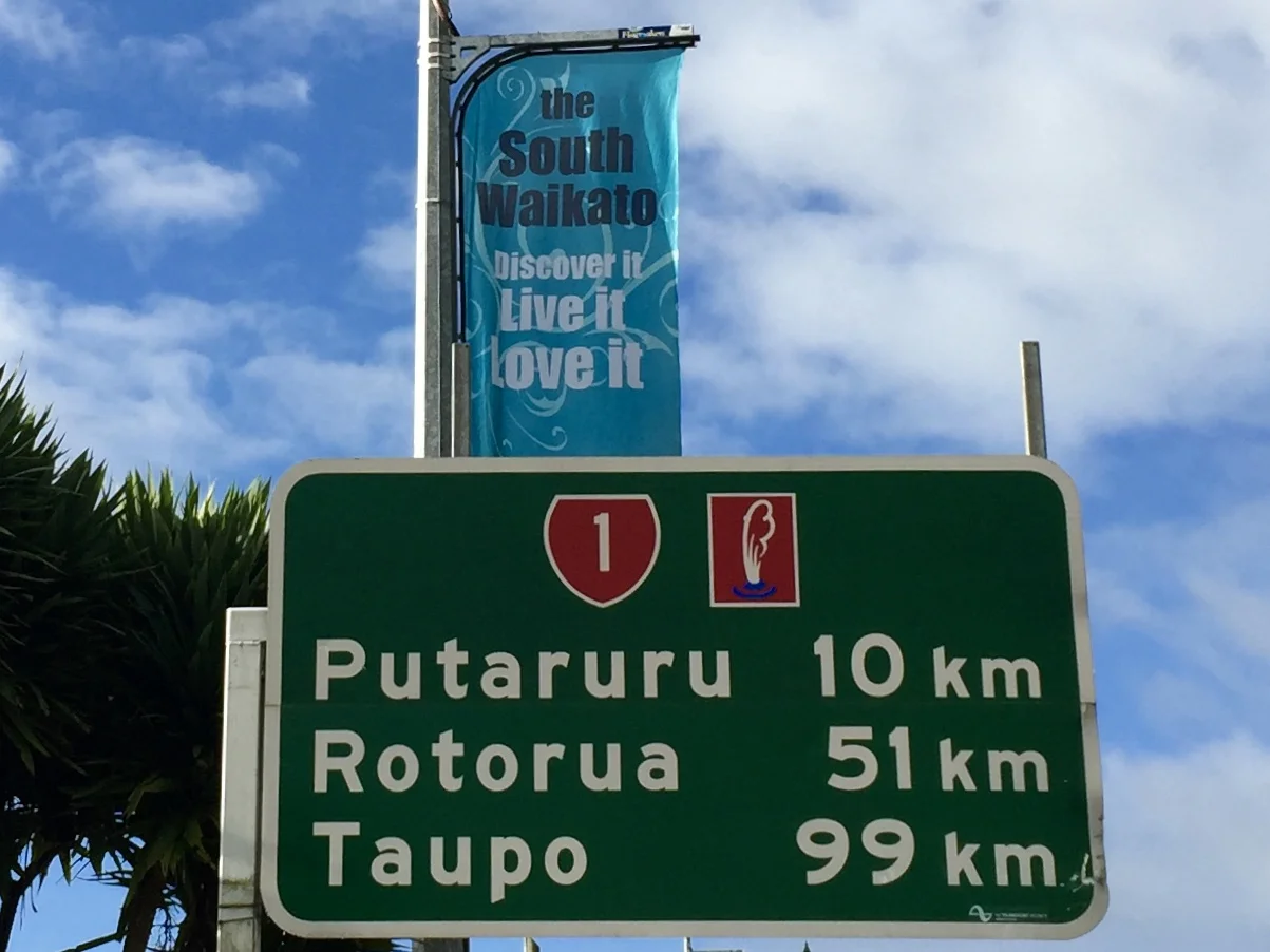 Putaruru sign