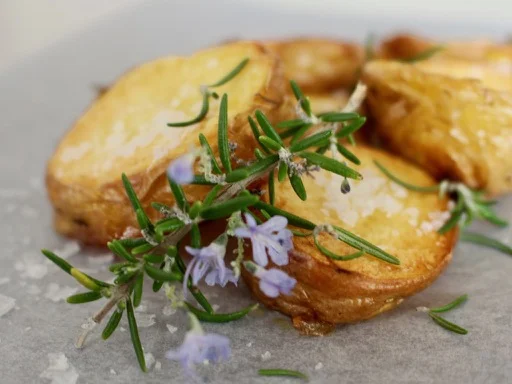 sea salt, rosemary and potato