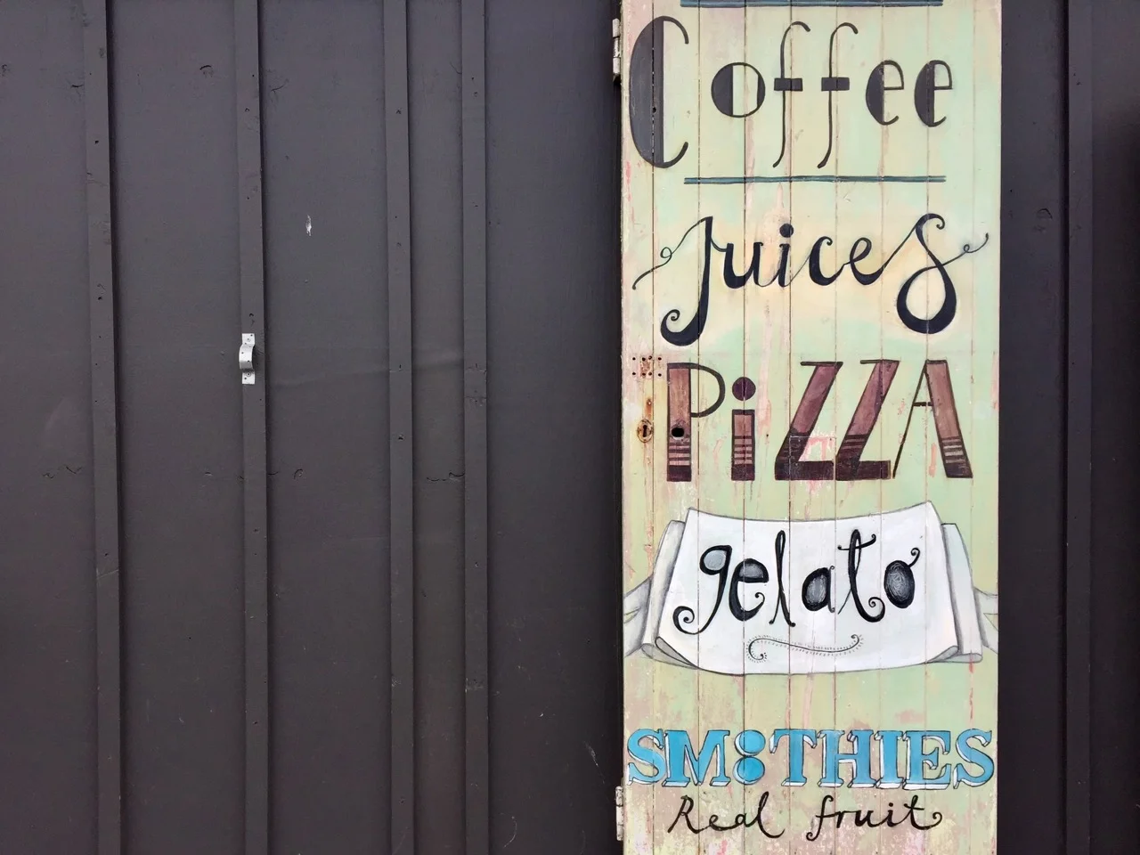 coffee juices pizza gelato