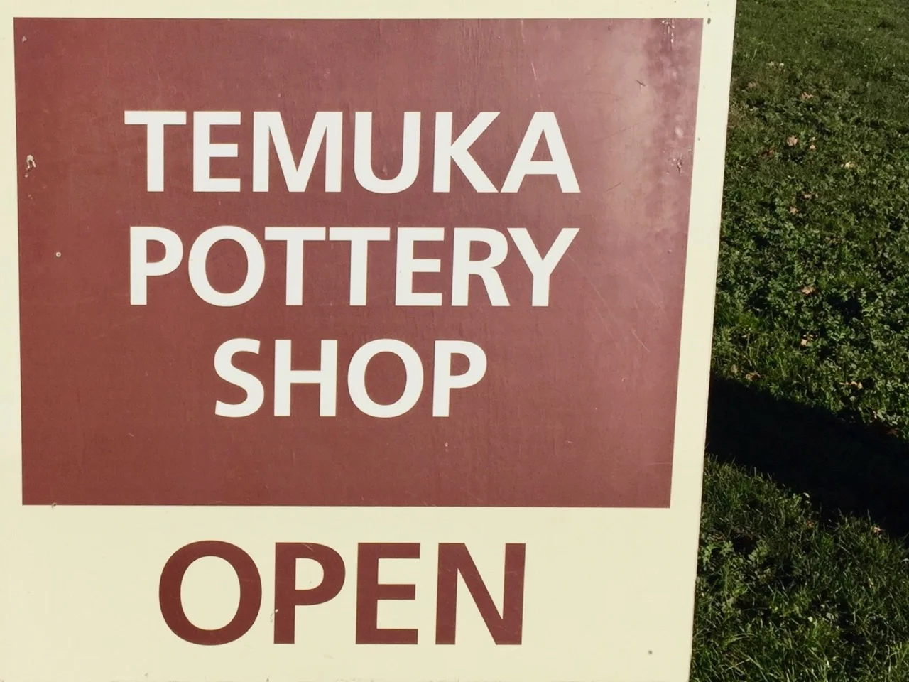 pottery shop sign
