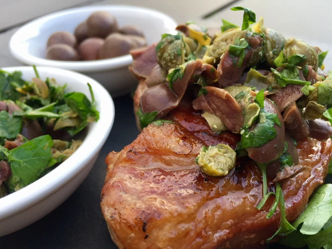 lamb and olive salsa