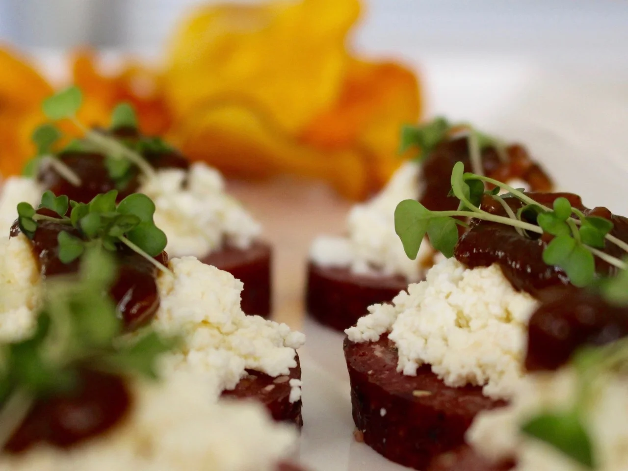 salami canape
