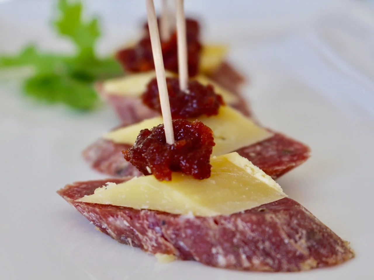 salami canapés