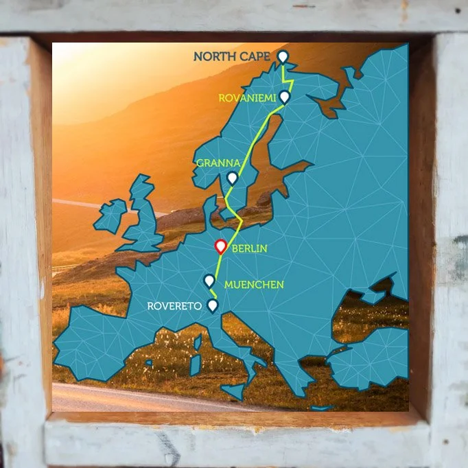Map of North Cape 4000 route