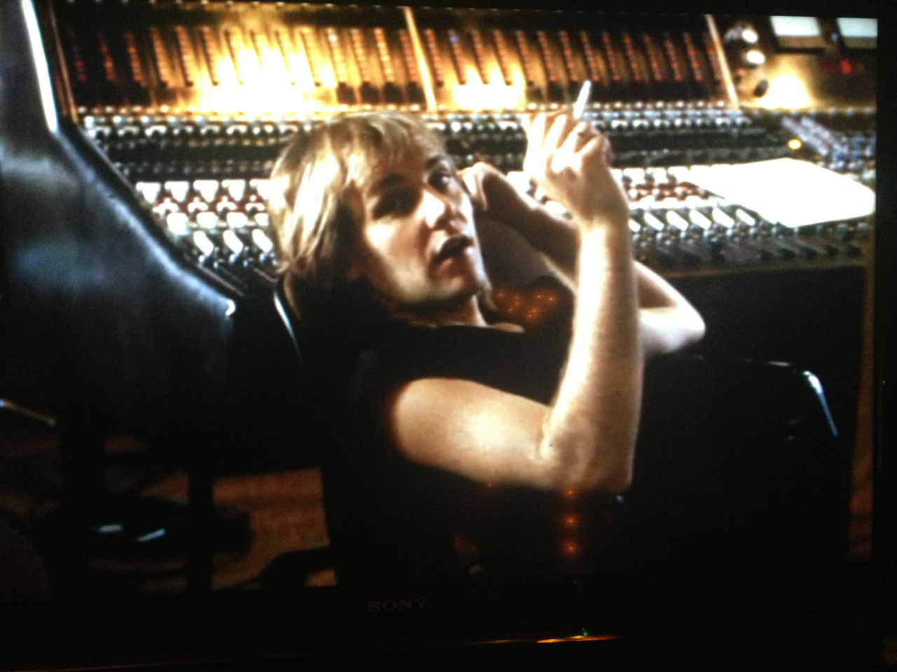 Alex Lifeson of Rush in the 70's with the NMS Trident A-Range.