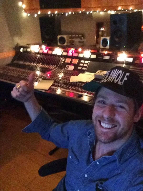 Canadian artist Matt Mays in the NMS control room.