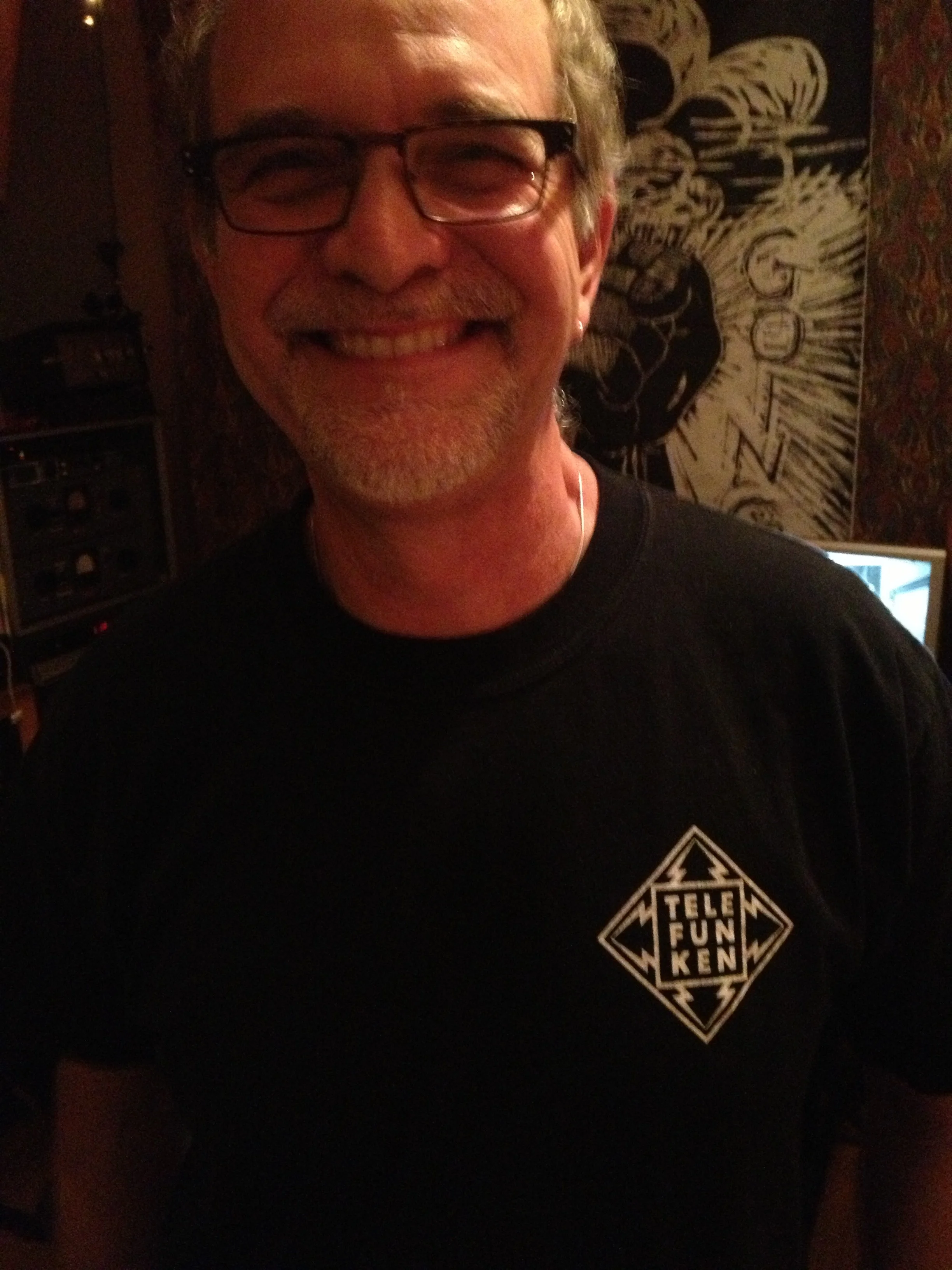 Family member, friend and the tech who keeps us rolling... Charlie Bolois from Vertigo Recording Services .
