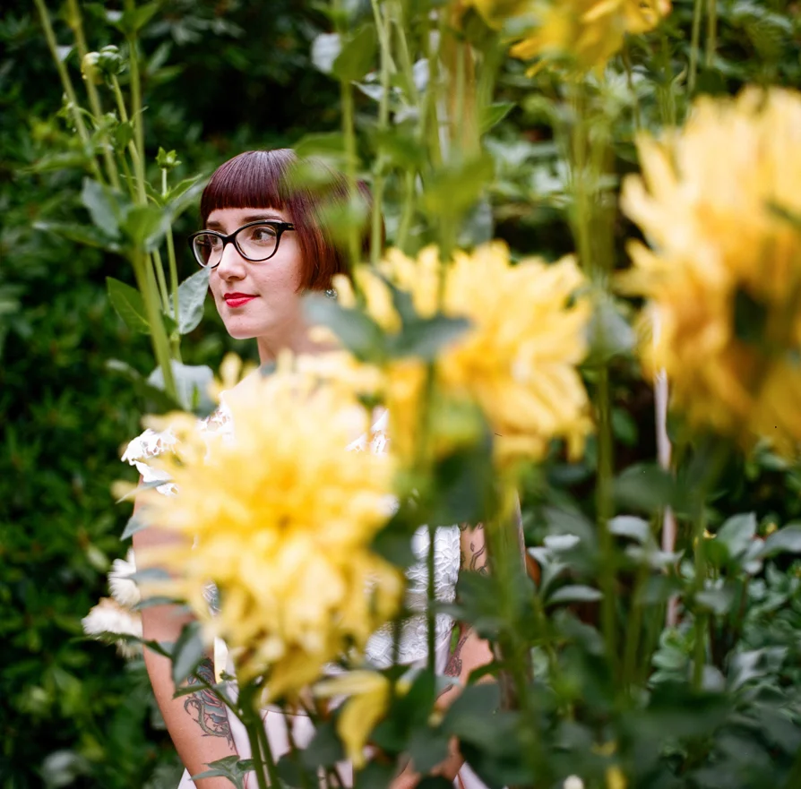 Reception in the park from a Volunteer Park Conservatory Elopement.