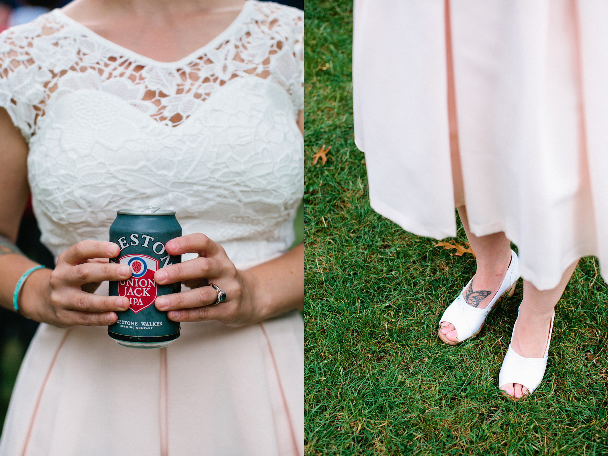 Reception in the park from a Volunteer Park Conservatory Elopement.