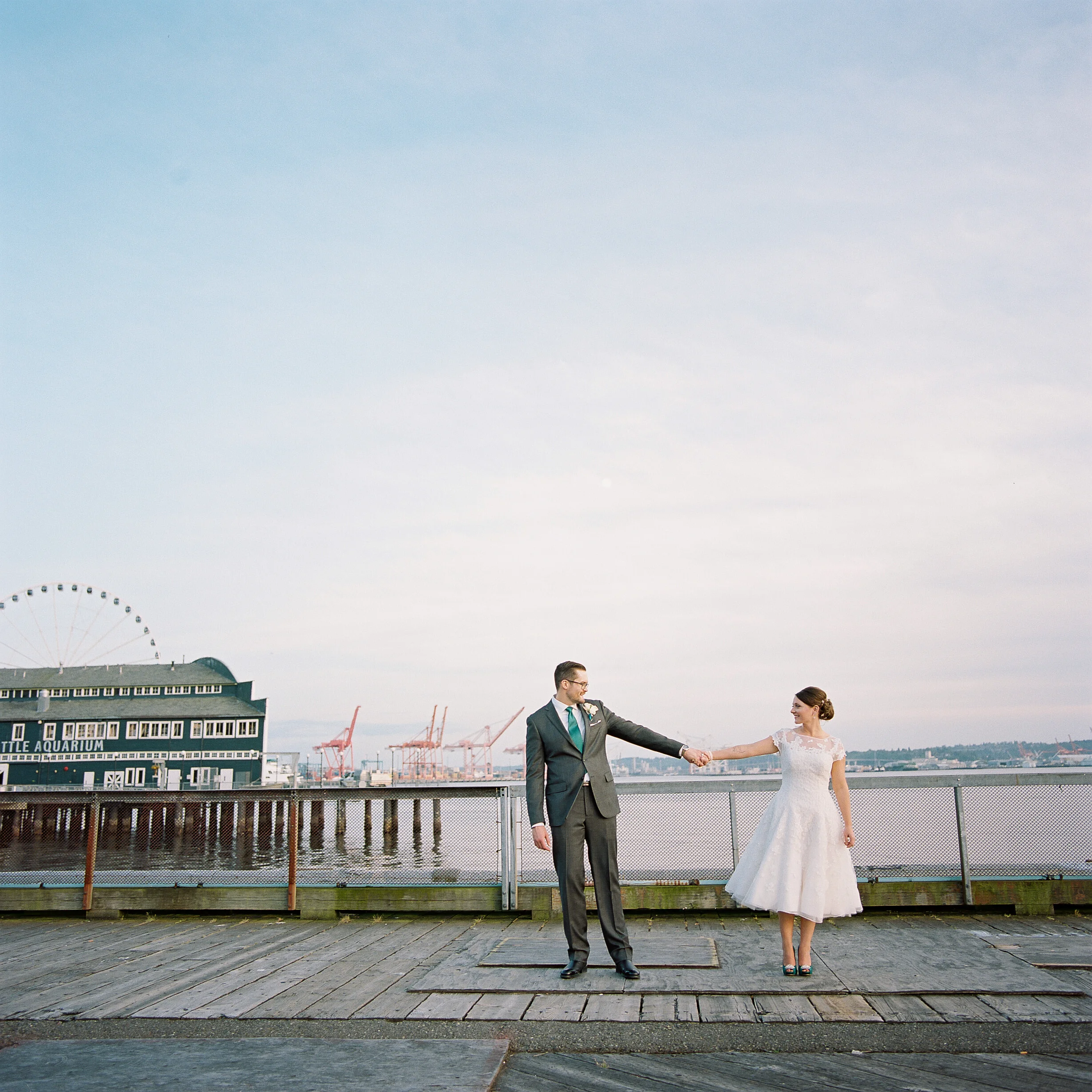 Columbia Tower Sky View Observatory Elopement in Seattle
