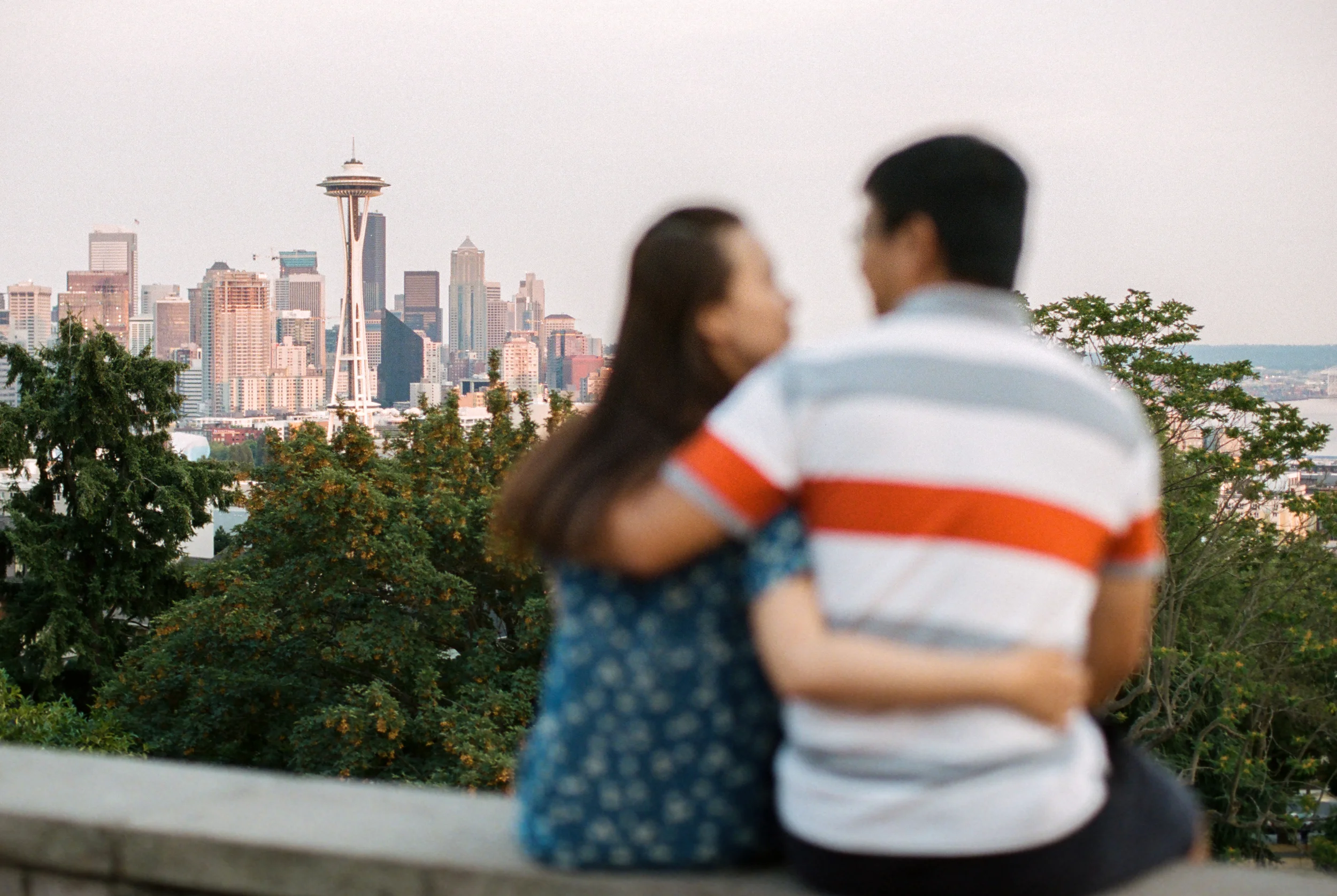 Downtown Seattle and Kerry Park Couples Anniversary Photography