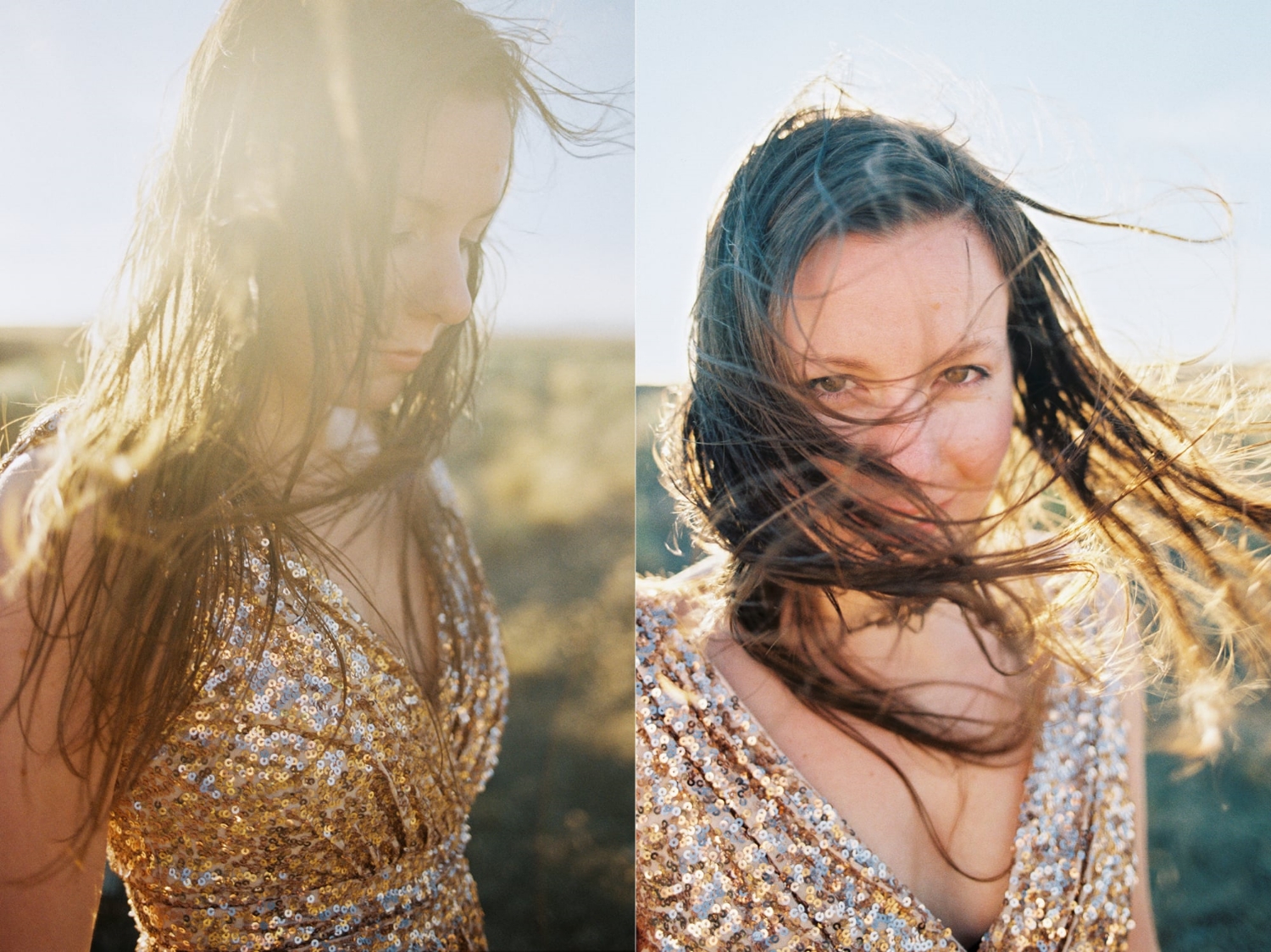 Couples Portraits with a Badgley Mischka gown at Wild Horse Wind Farm in Eastern Washington.