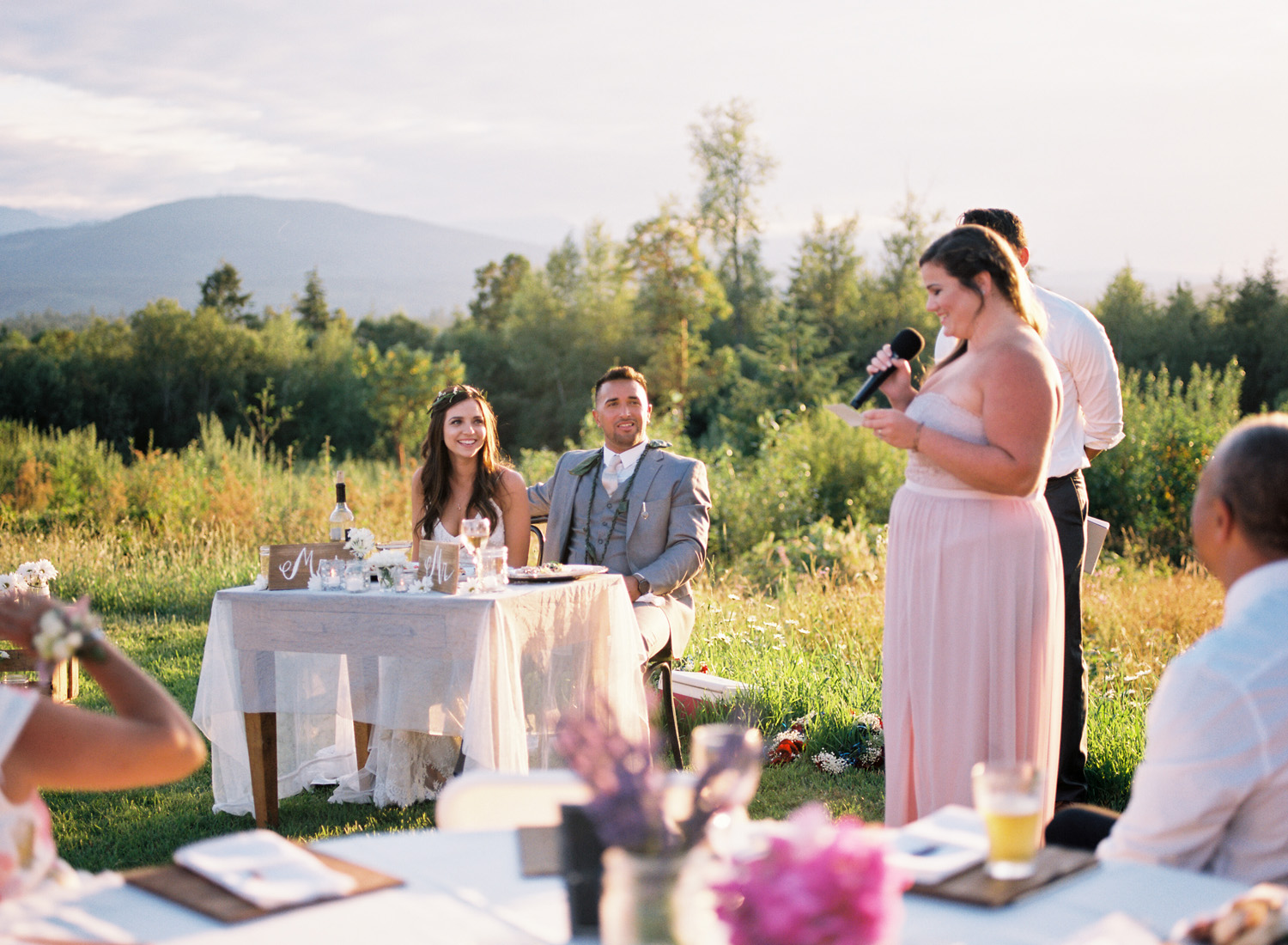 Polynesian Inspired Colorful Backyard Port Townsend Wedding Photography