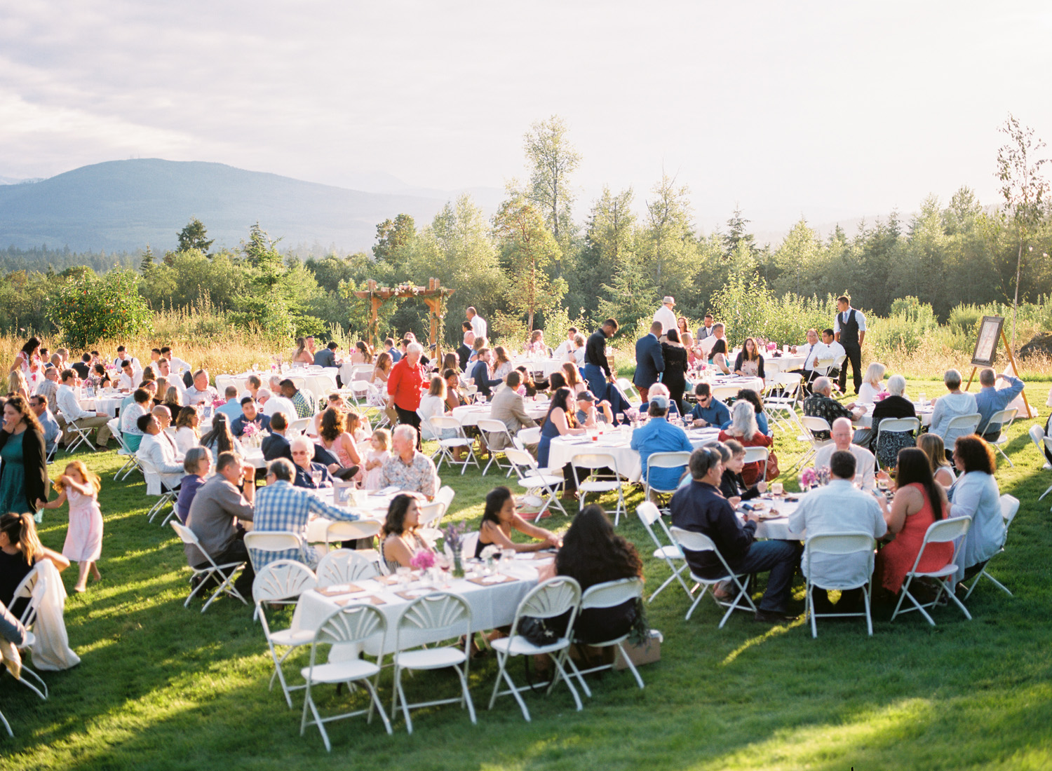 Polynesian Inspired Colorful Backyard Port Townsend Wedding Photography 