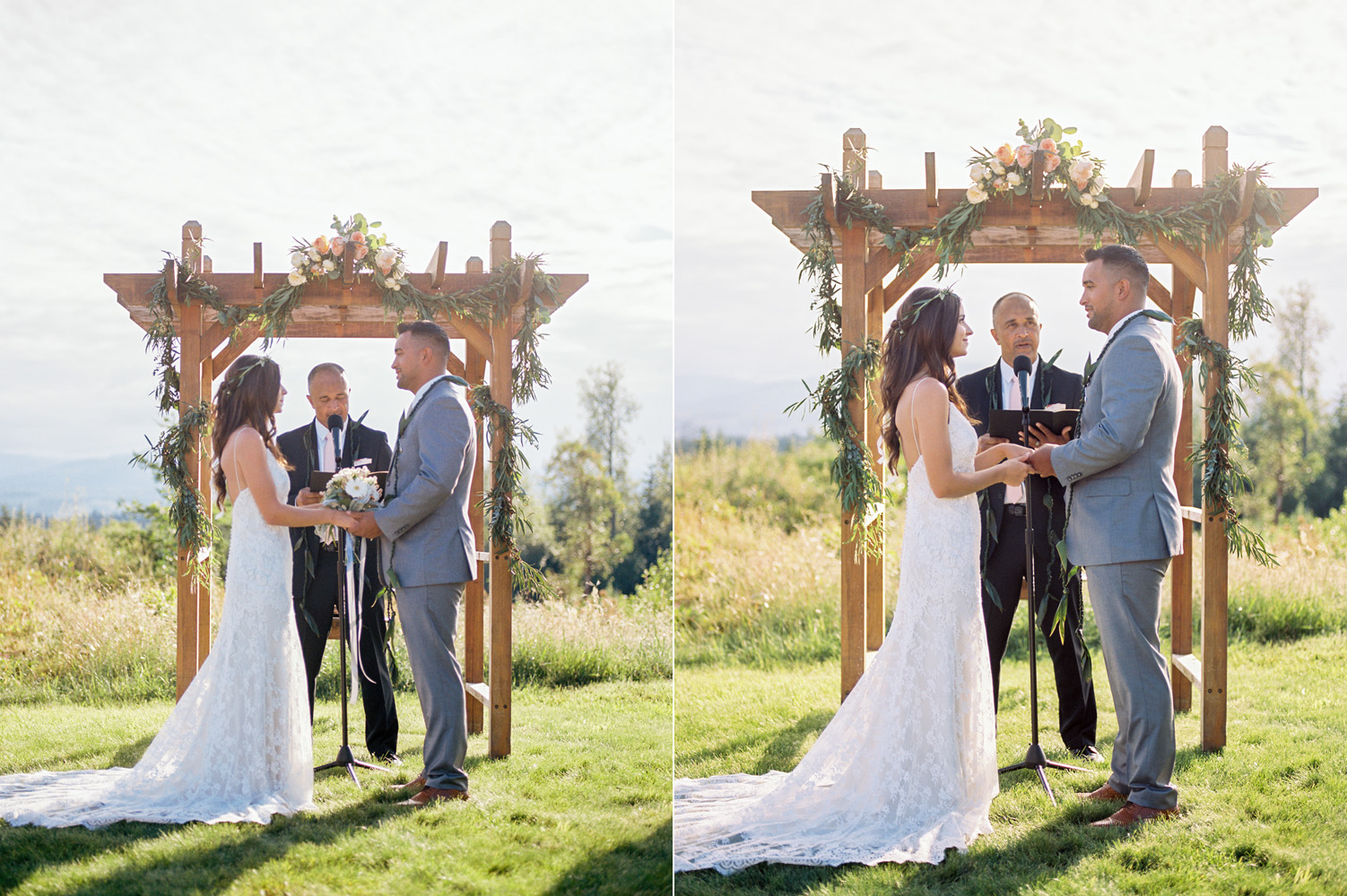 Polynesian Inspired Backyard Port Townsend Wedding Photography 