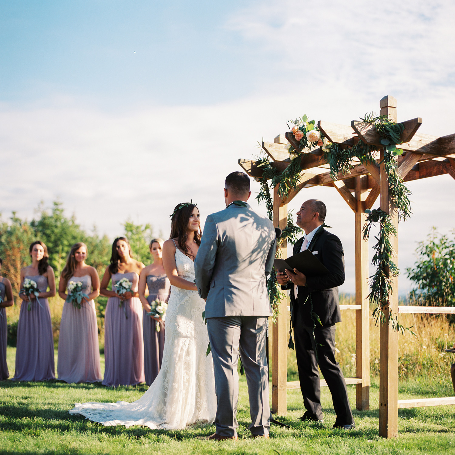 Polynesian Inspired Backyard Port Townsend Wedding Photography 