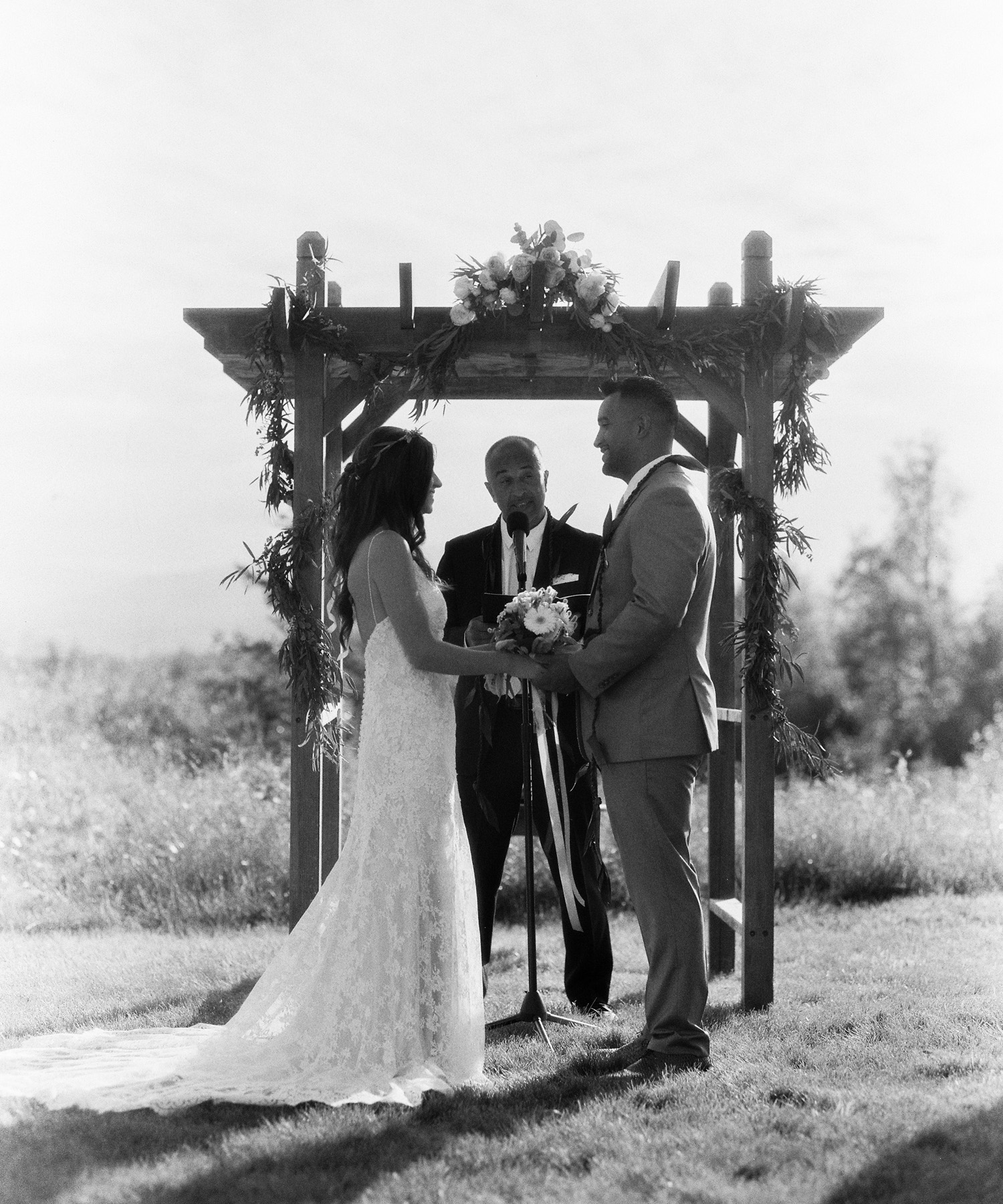 Polynesian Inspired Backyard Port Townsend Wedding Photography 