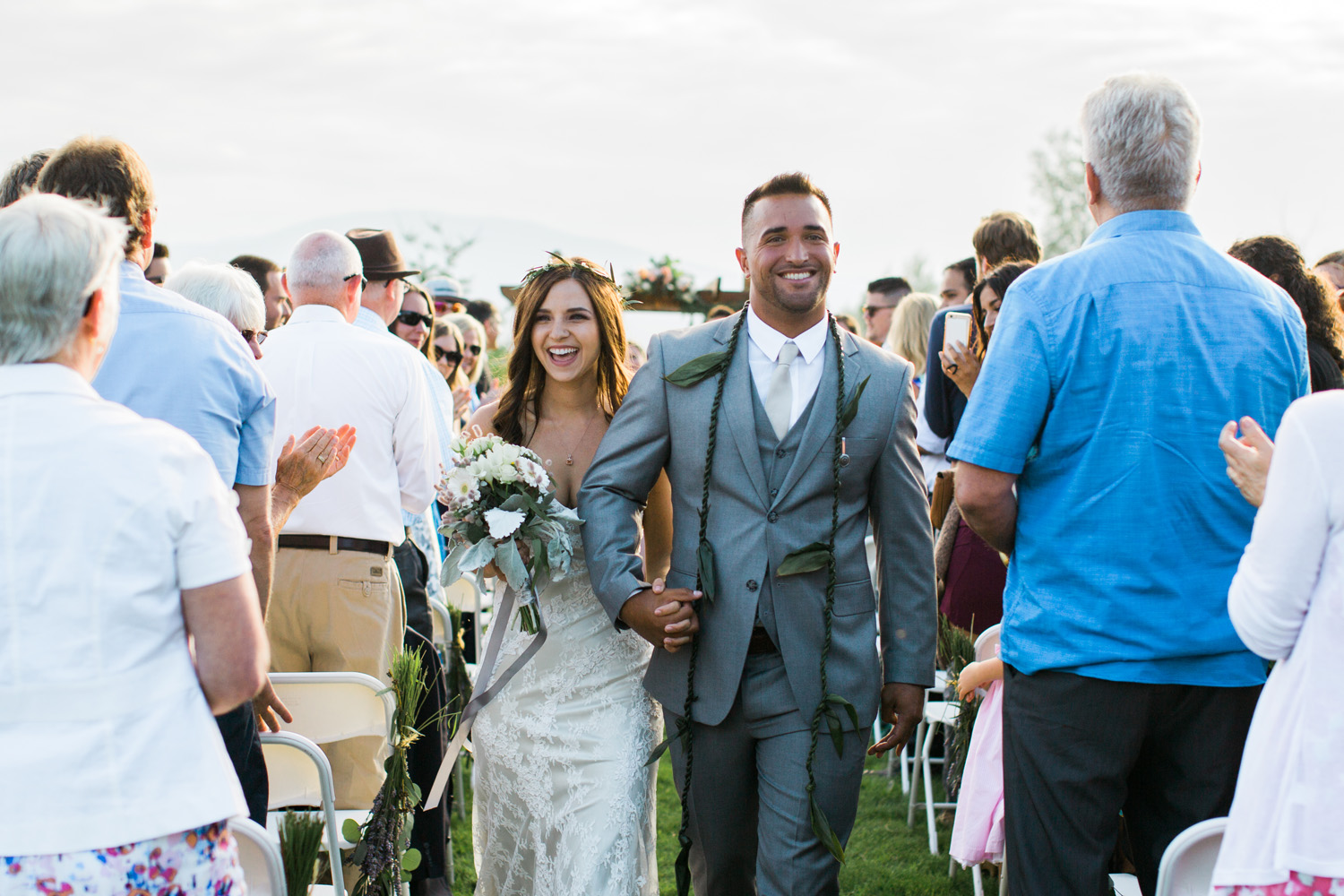 Polynesian Inspired Backyard Port Townsend Wedding Photography