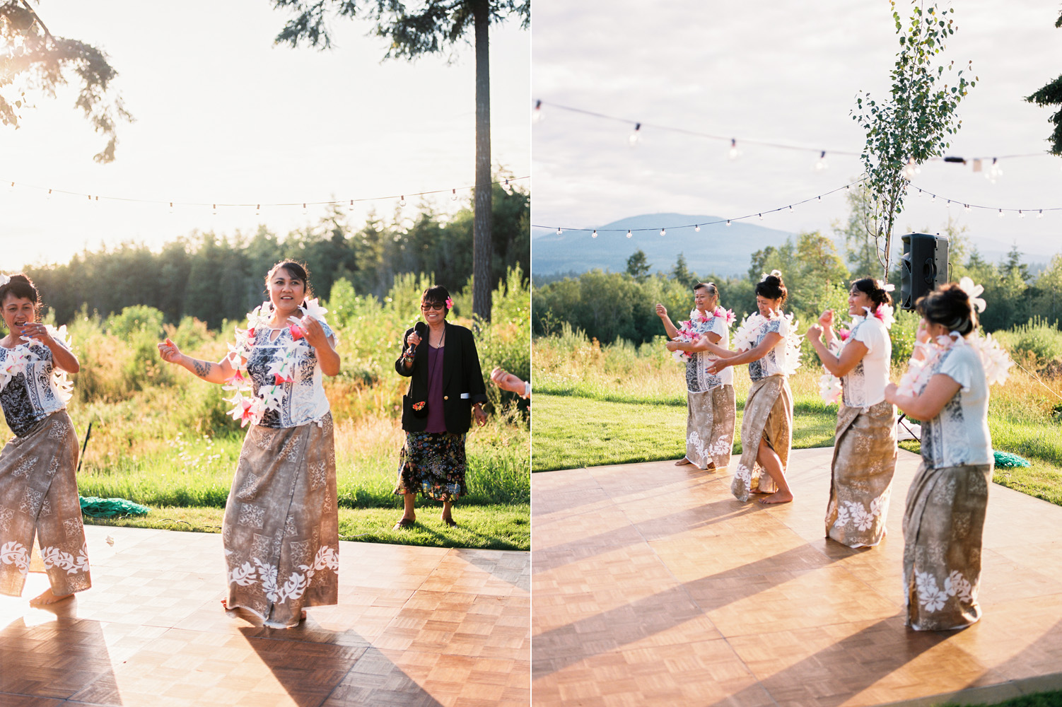 Polynesian Inspired Backyard Port Townsend Wedding Photography 