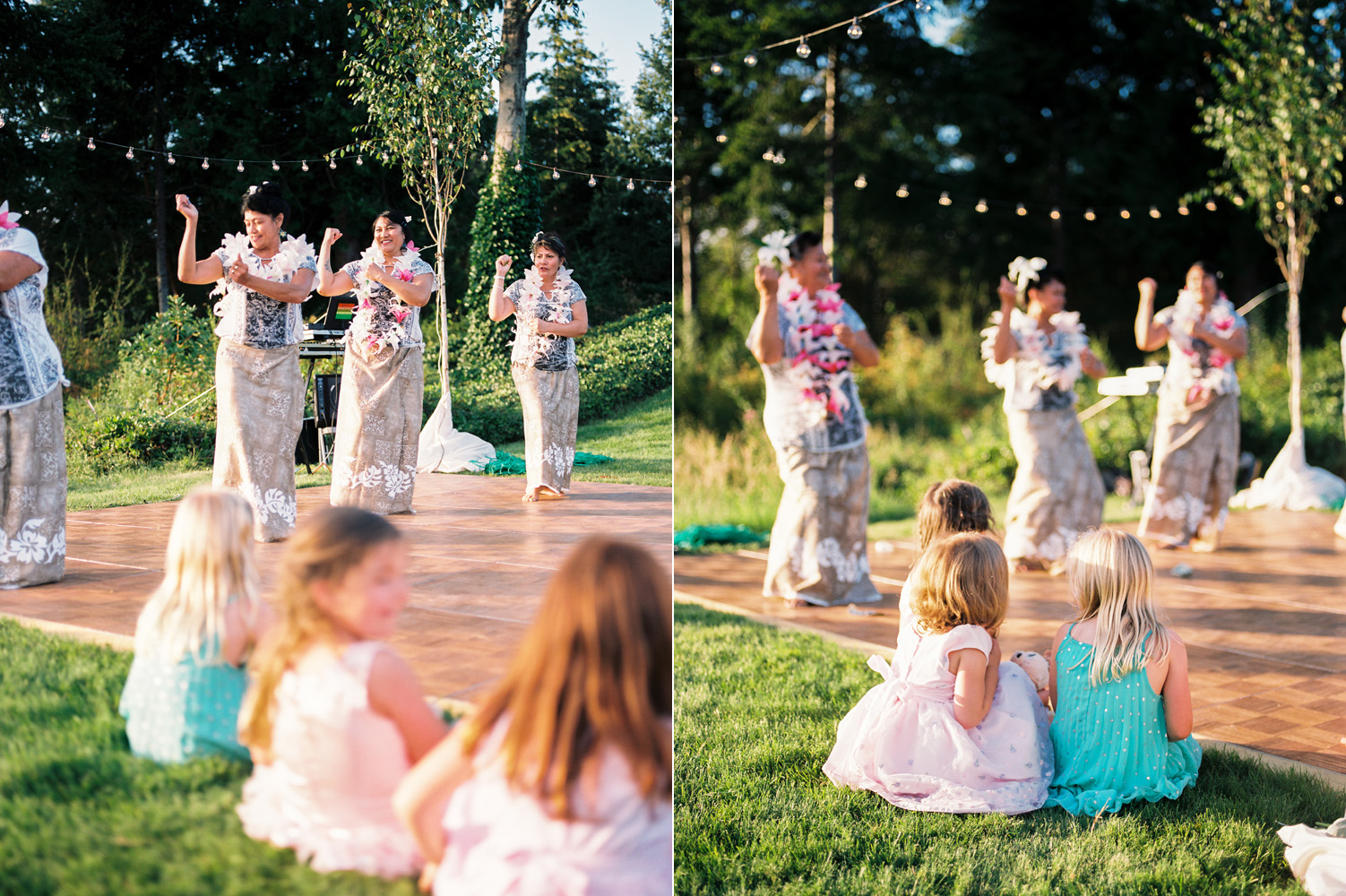 Polynesian Inspired Backyard Port Townsend Wedding Photography 