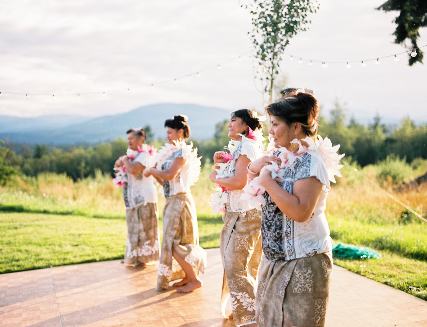 Polynesian Inspired Backyard Port Townsend Wedding Photography 