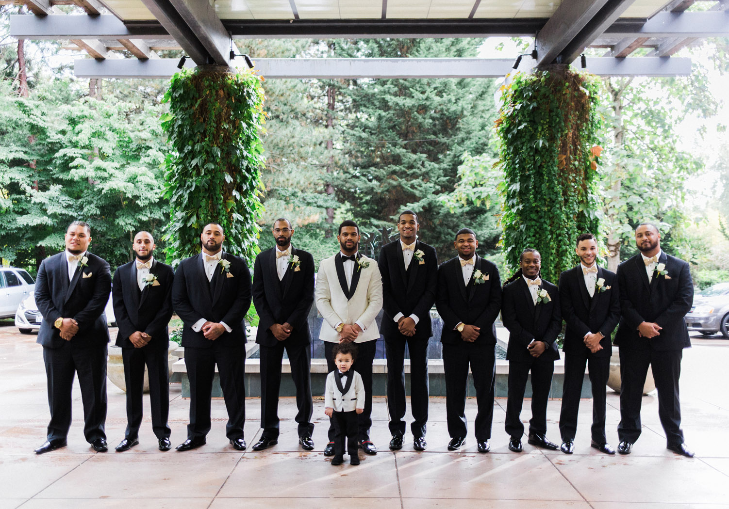 black tie groomsmen bridal party seattle bride.jpg