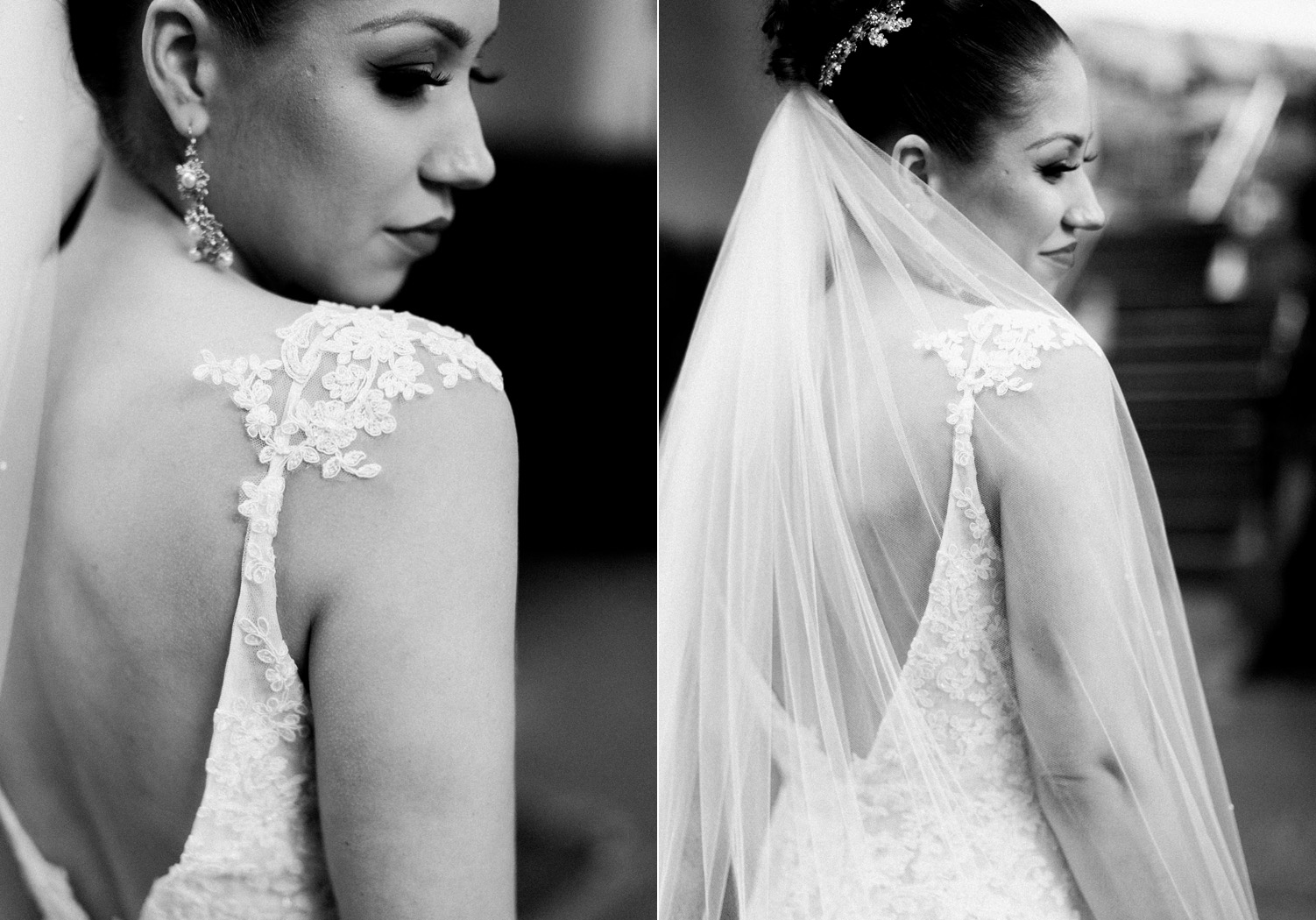 black and white bride portraits lace dress.jpg